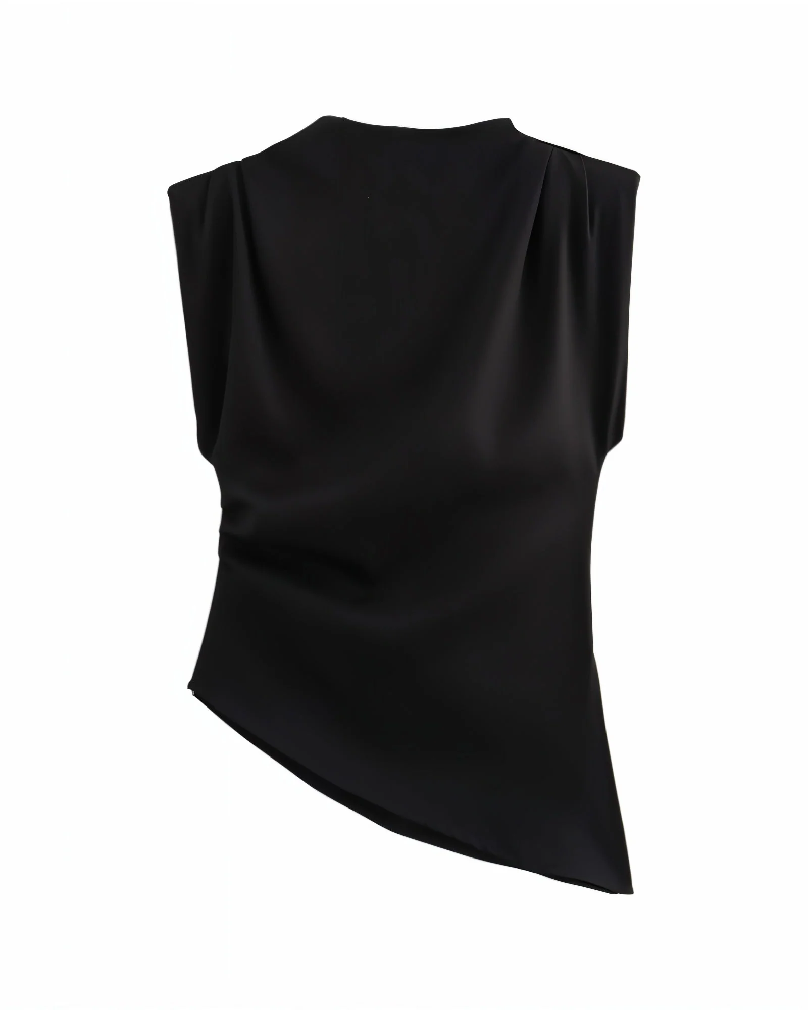 ALARMA Sculpted Asymmetric Draped Top - Image 10