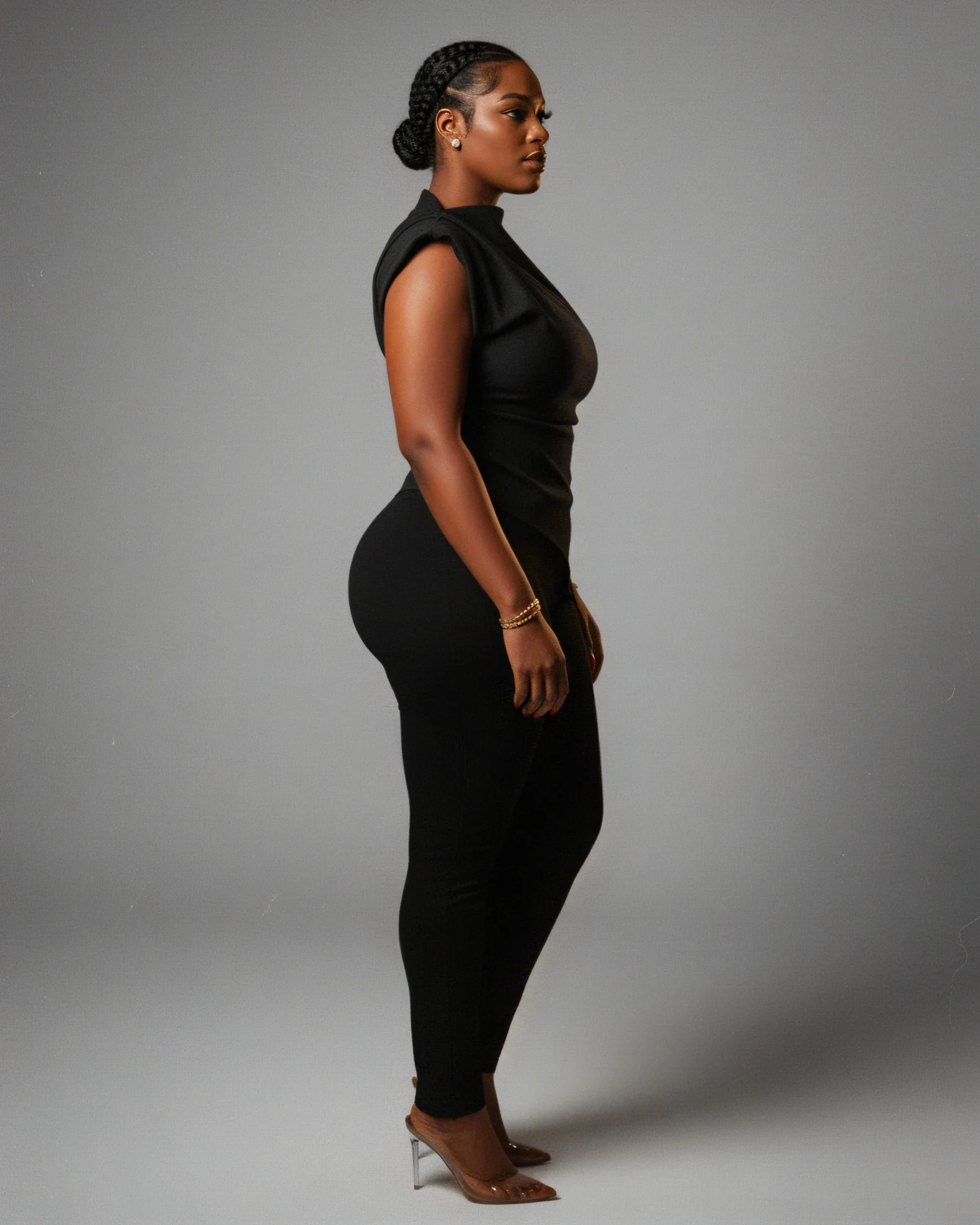 ALARMA Sculpted Asymmetric Draped Top - Image 8