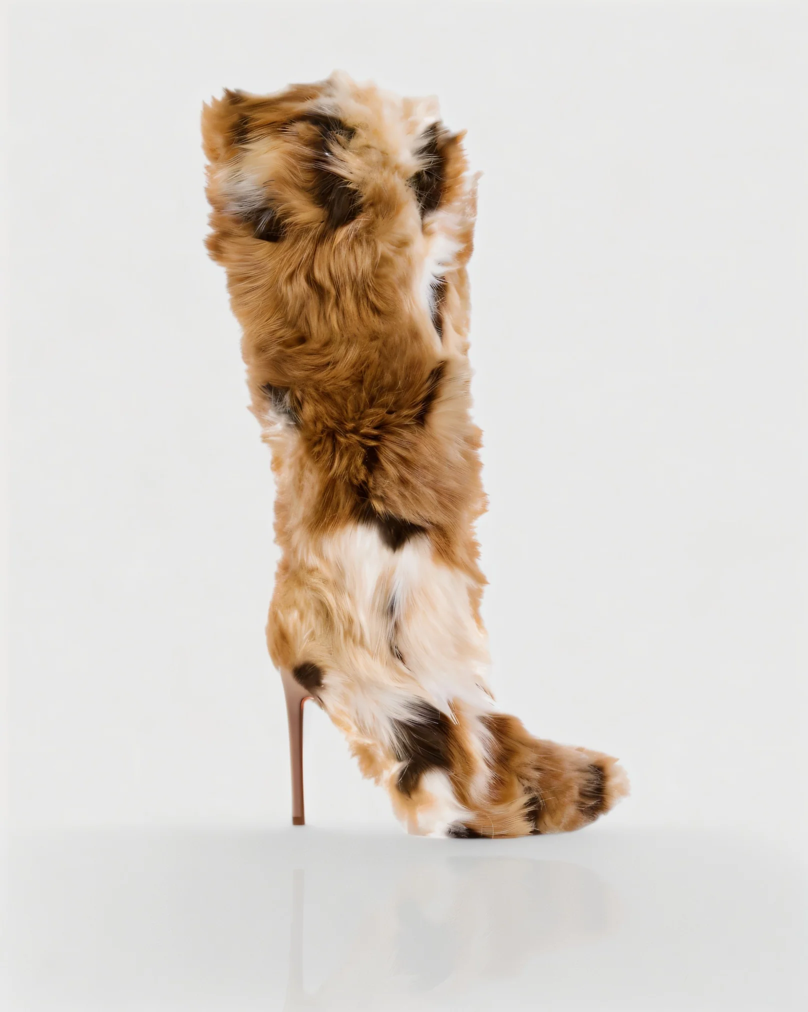 ALBA Multicoloured Faux Fur Boots - Image 3