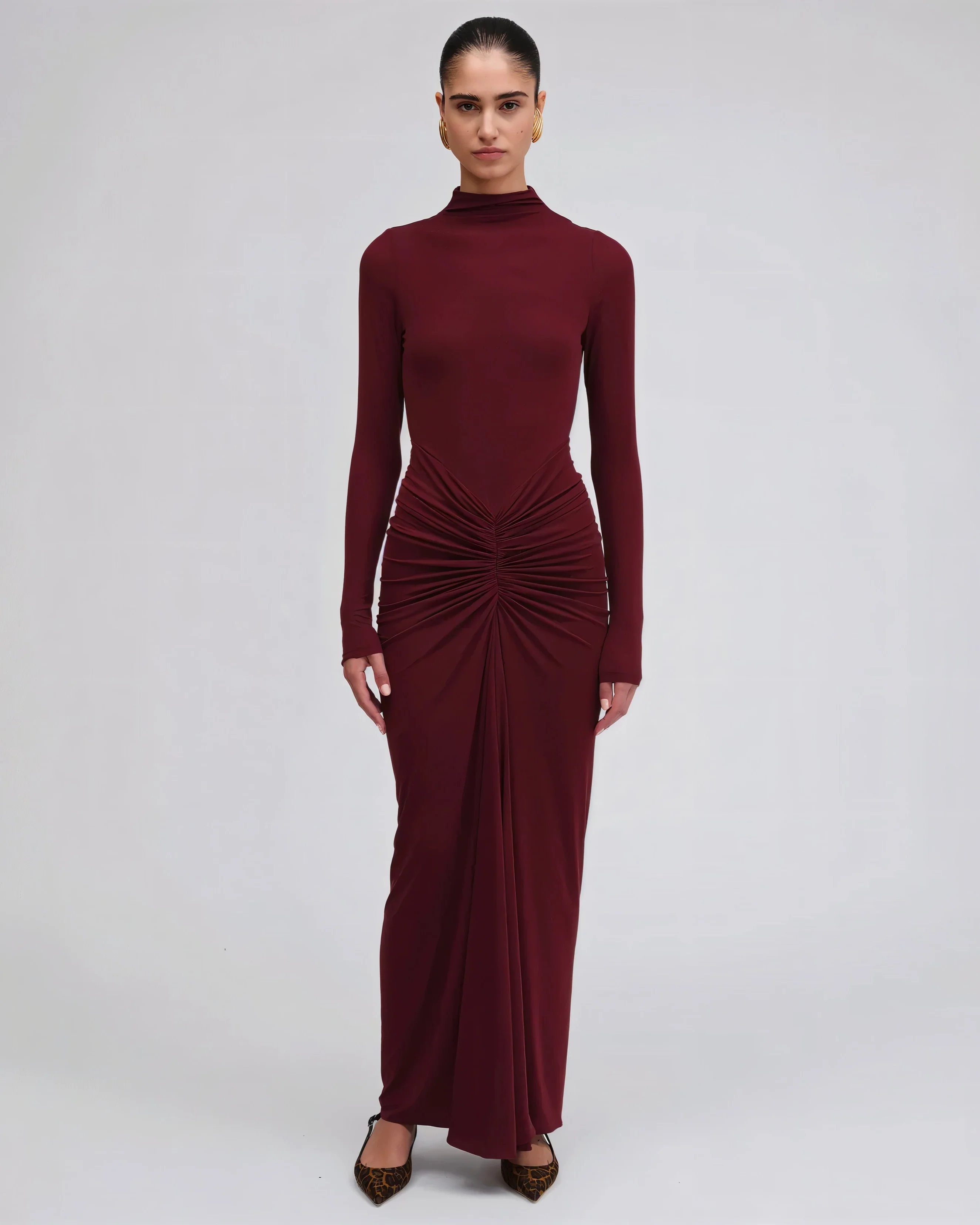 ALICE Ruched Maxi Dress - Image 6