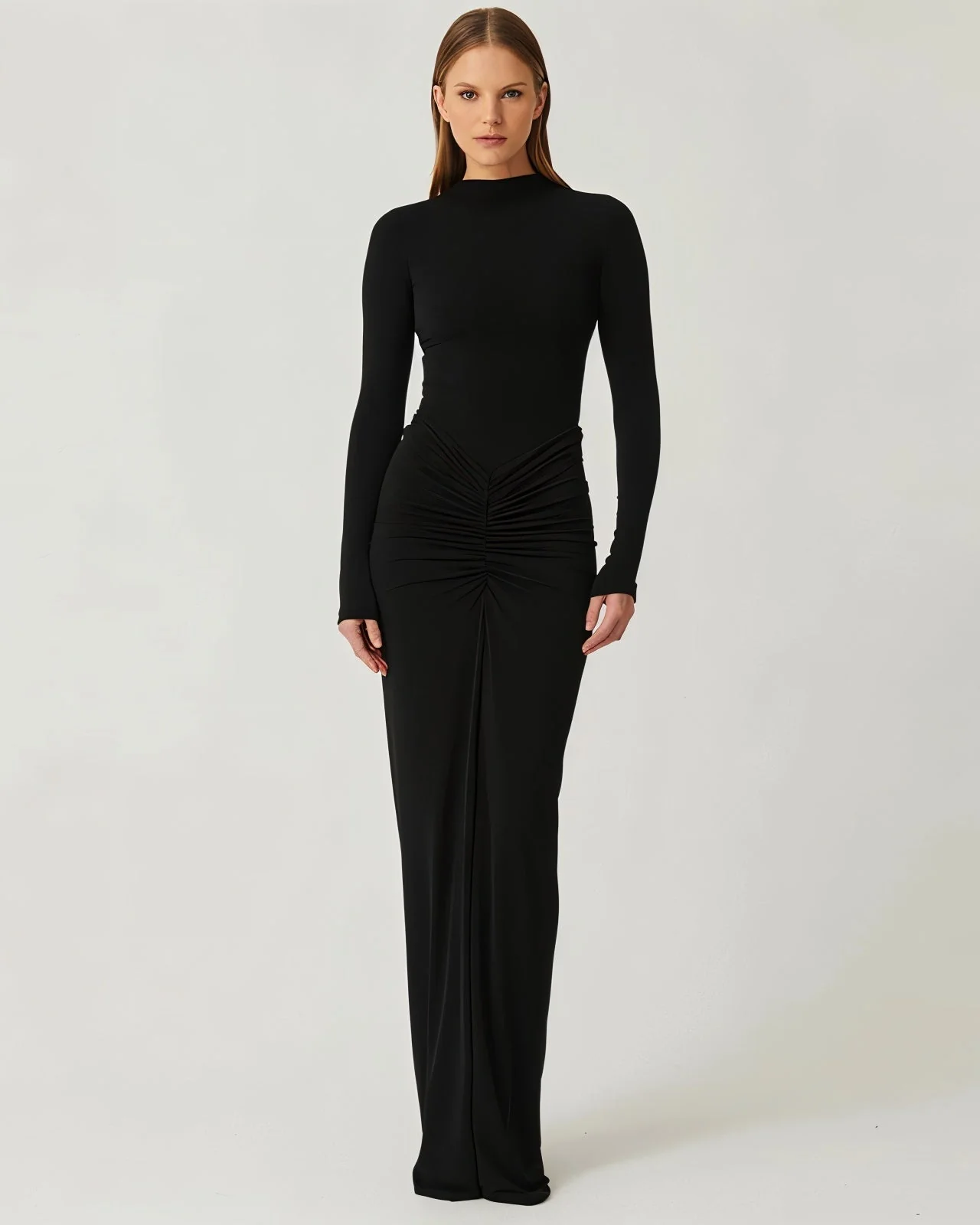 ALICE Ruched Maxi Dress - Image 9