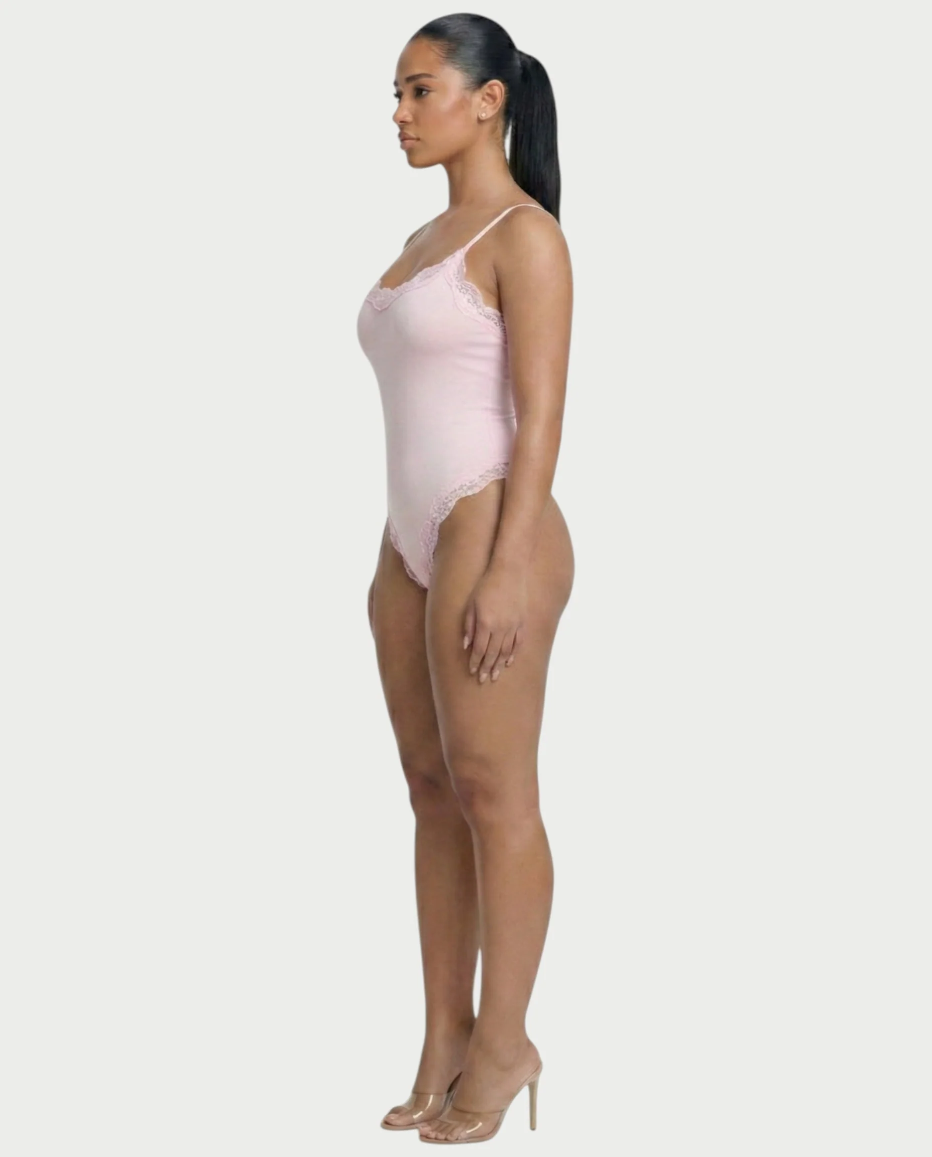 AMELYA Lace-Trim Shapewear Bodysuit - Image 13