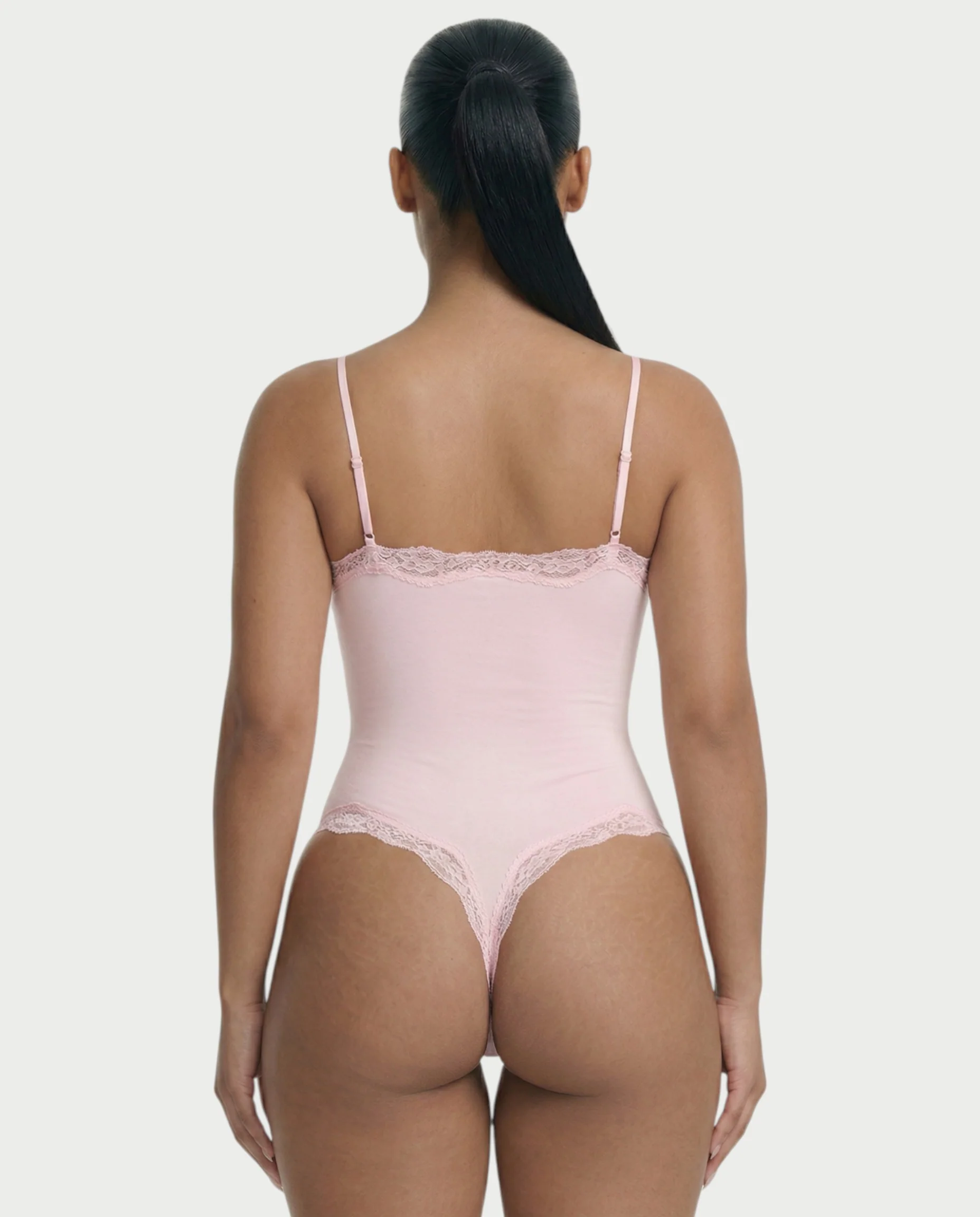 AMELYA Lace-Trim Shapewear Bodysuit - Image 14
