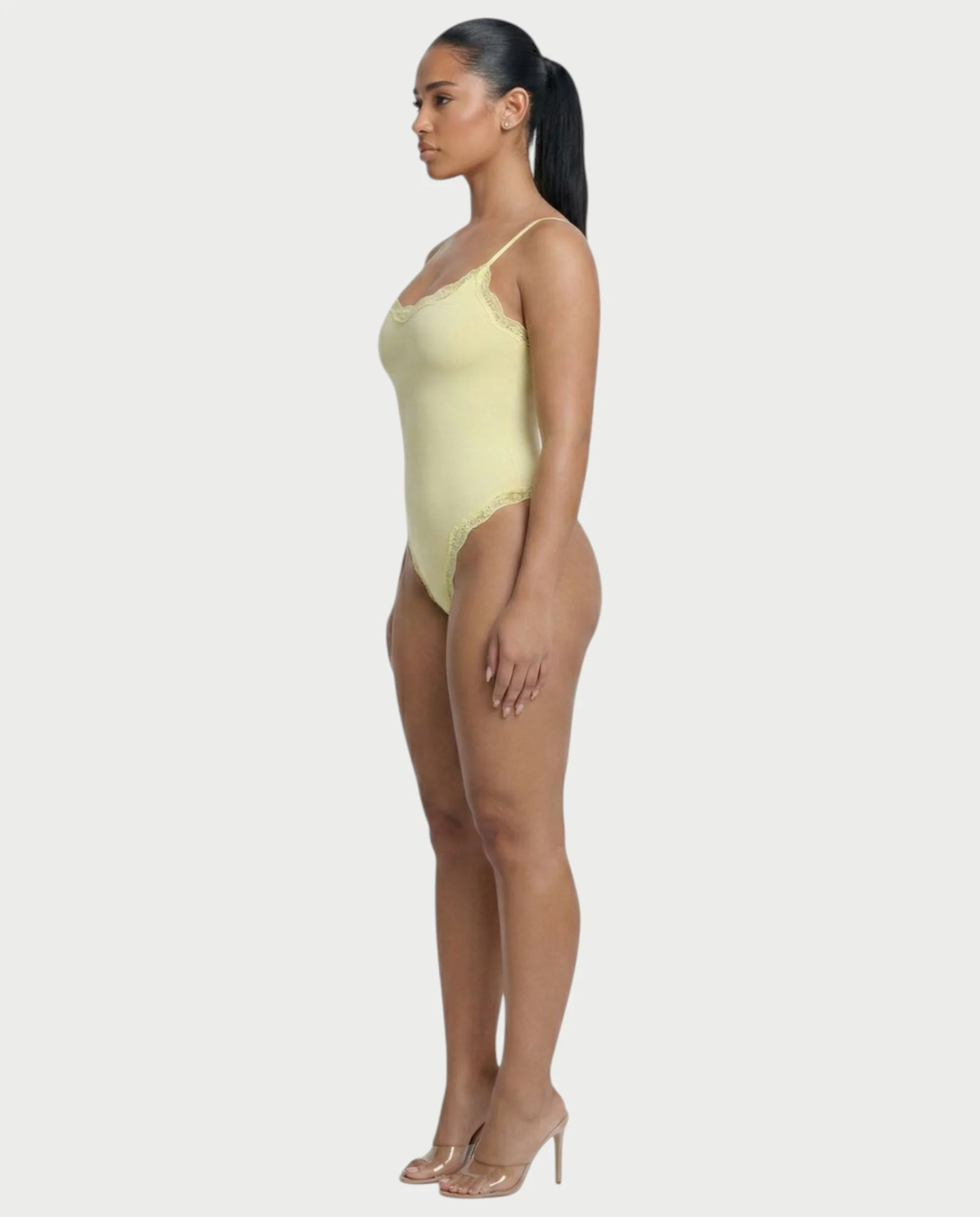 AMELYA Lace-Trim Shapewear Bodysuit - Image 4