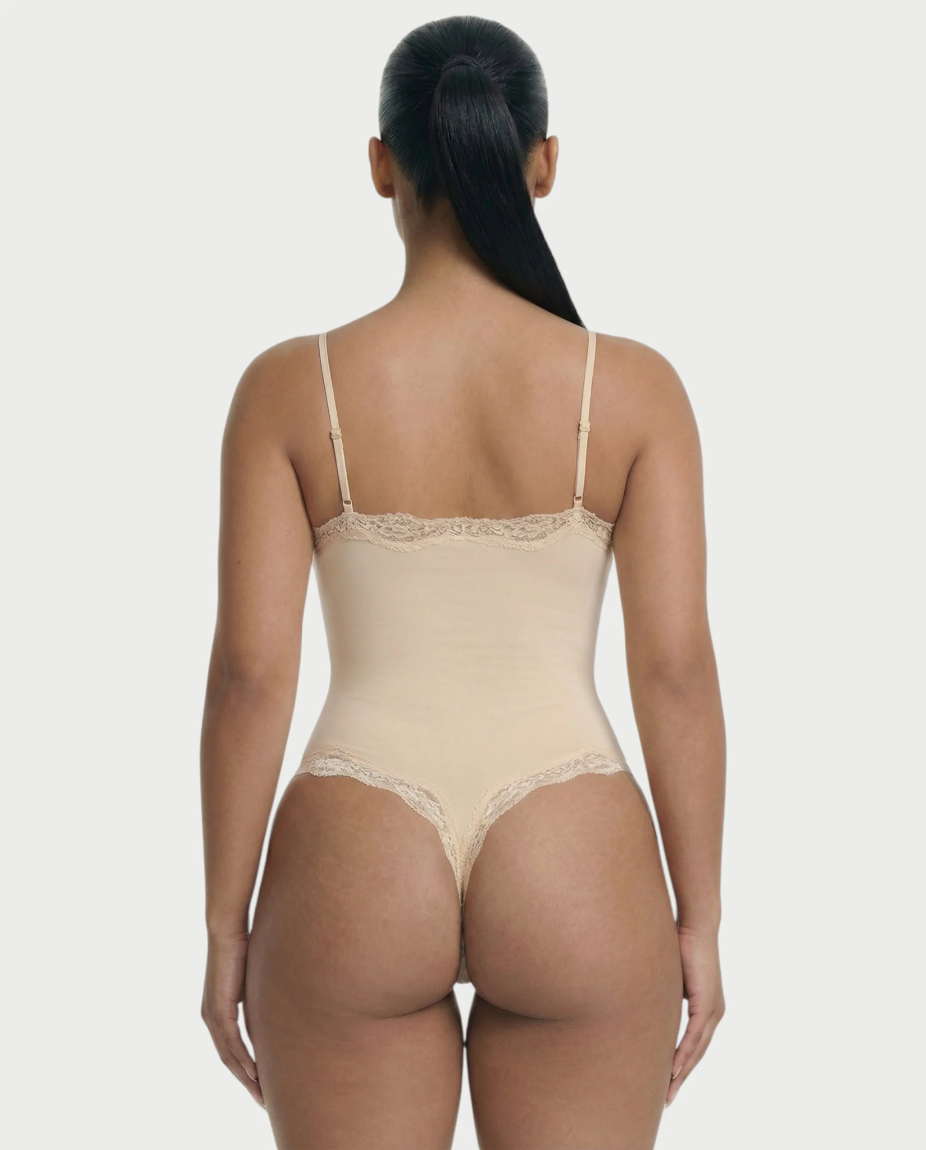 AMELYA Lace-Trim Shapewear Bodysuit - Image 9