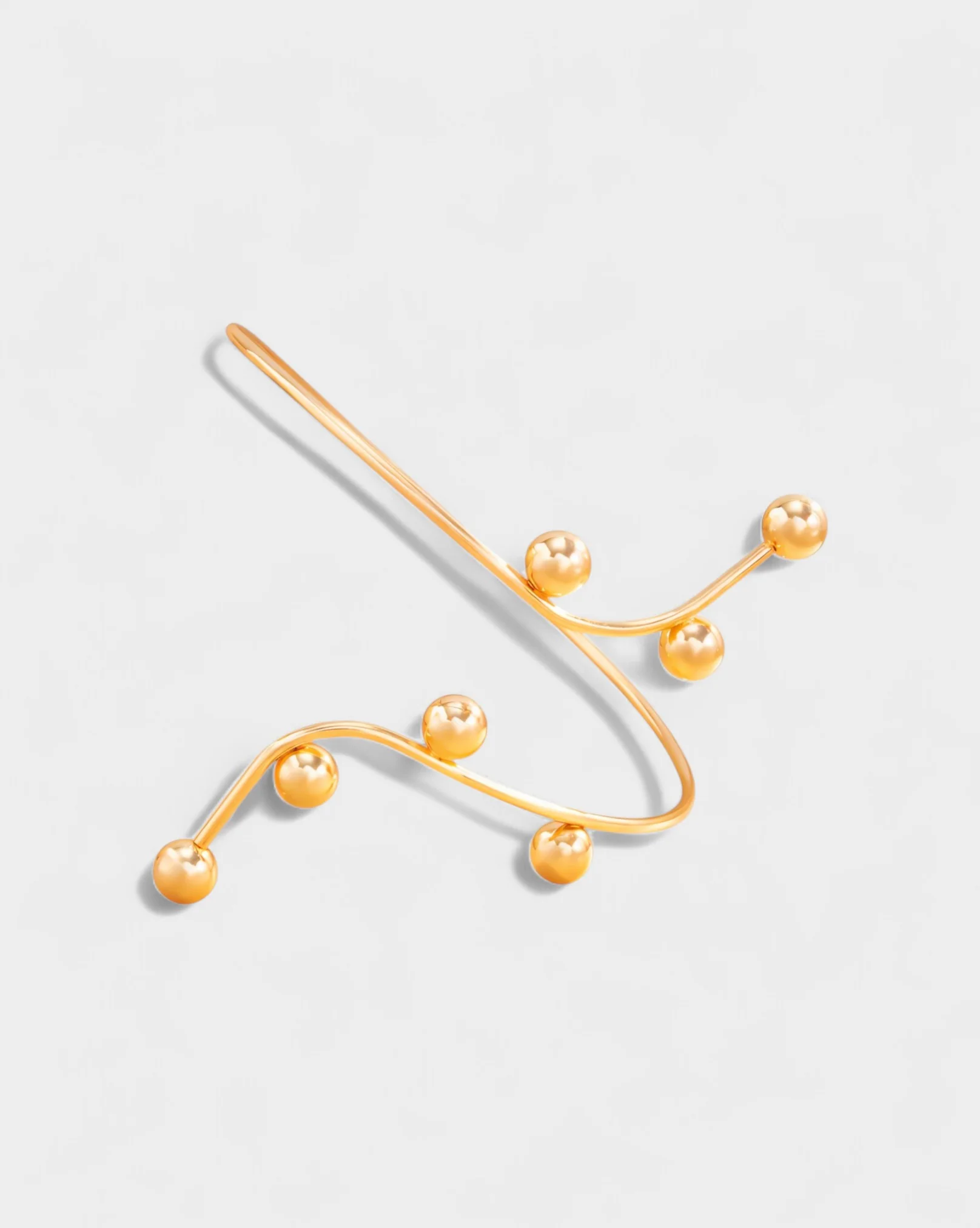 ANAYLA Metal Ball Accent Arm Cuff Bracelet - Image 4