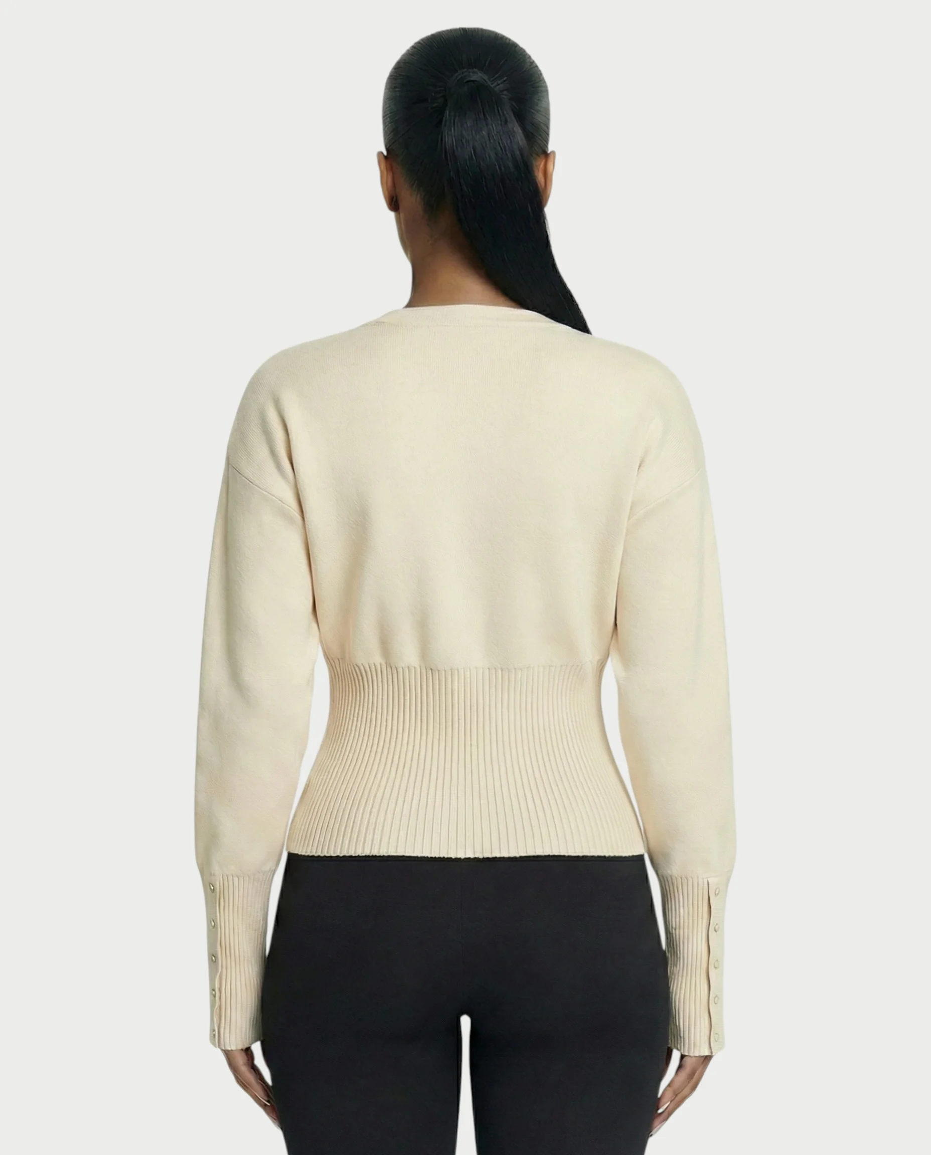 Button-Up Long Sleeve Cardigan - Image 6