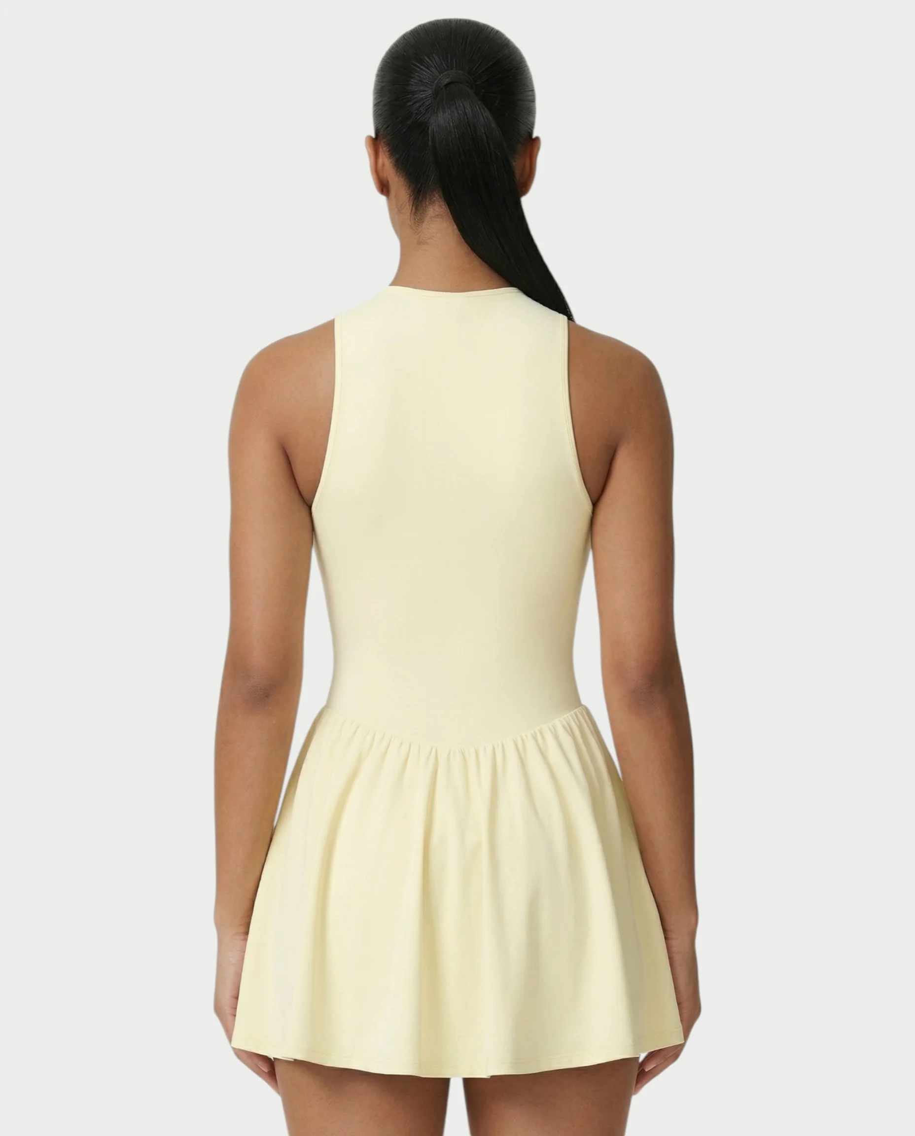 CAPRICE Zip-Front Sport Flared Tennis Skirt Mini Dress - Image 10