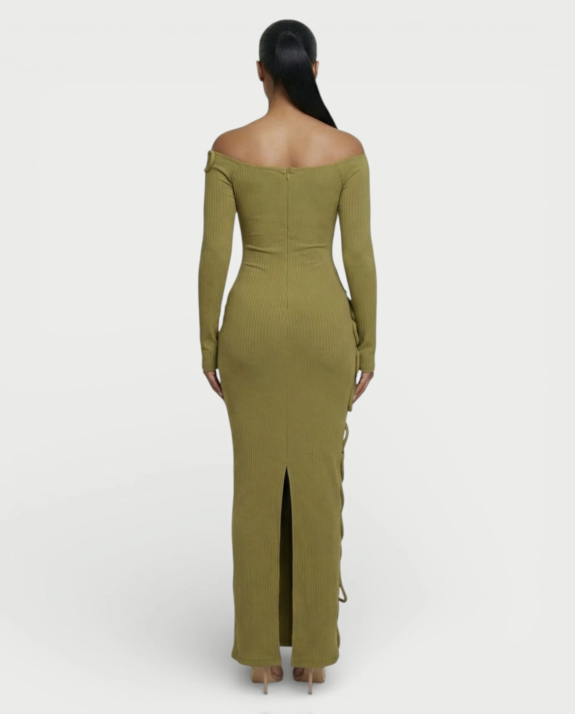 CARAMINA Sculptural Loop Maxi Gown - Image 4