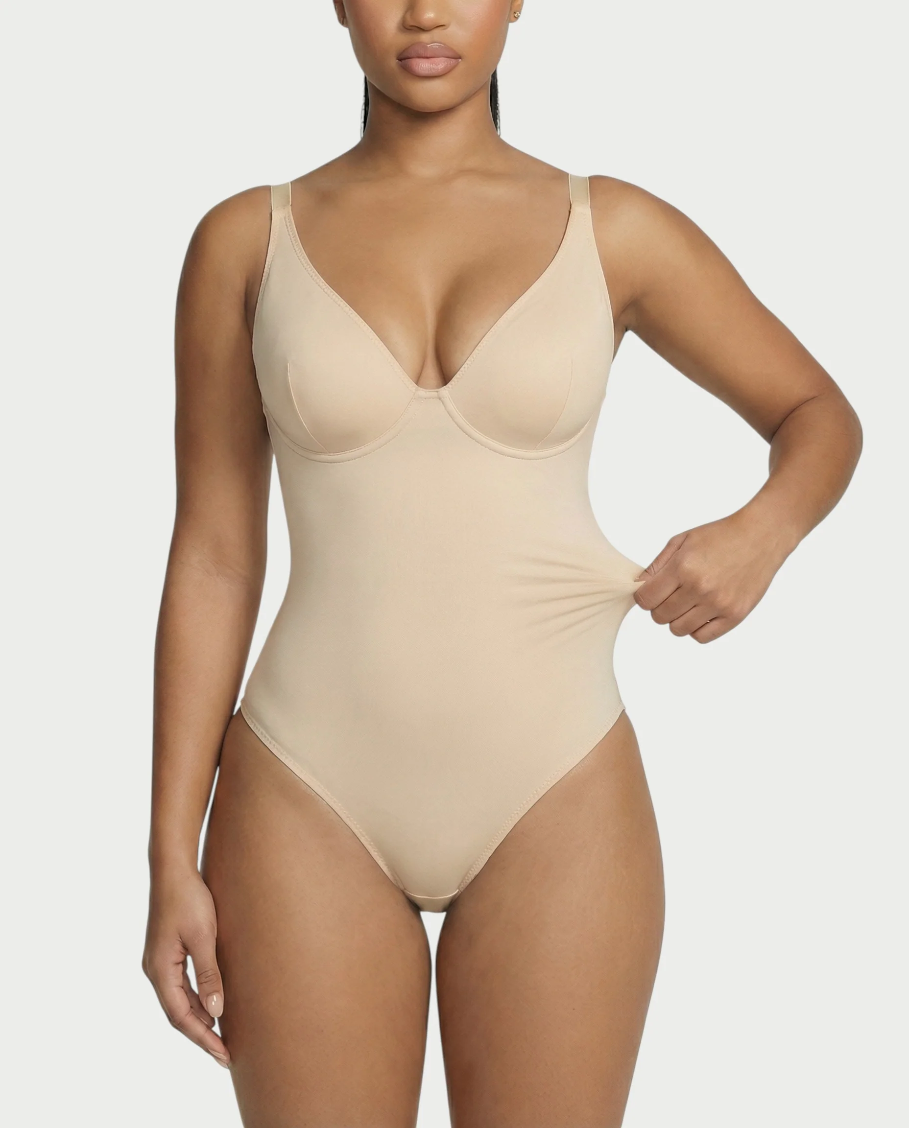 Deep-V Neck Shapewear Bodysuit - Image 12