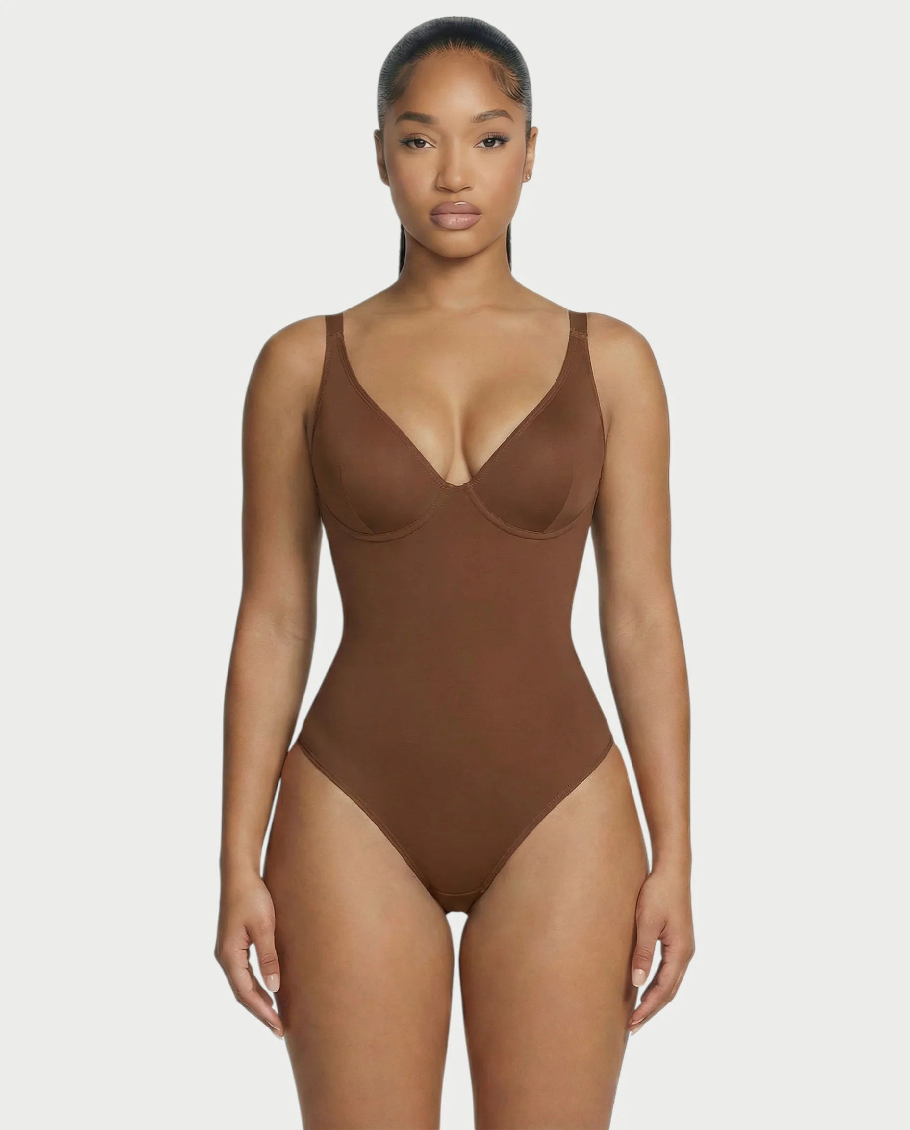 Deep-V Neck Shapewear Bodysuit - Image 16