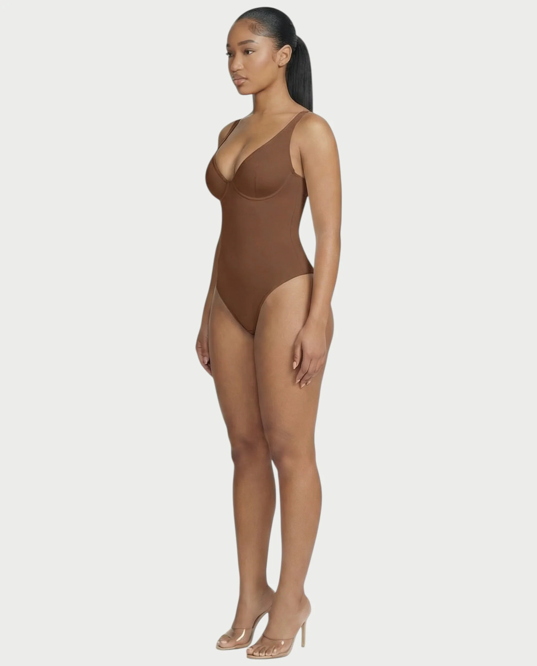 Deep-V Neck Shapewear Bodysuit - Image 19