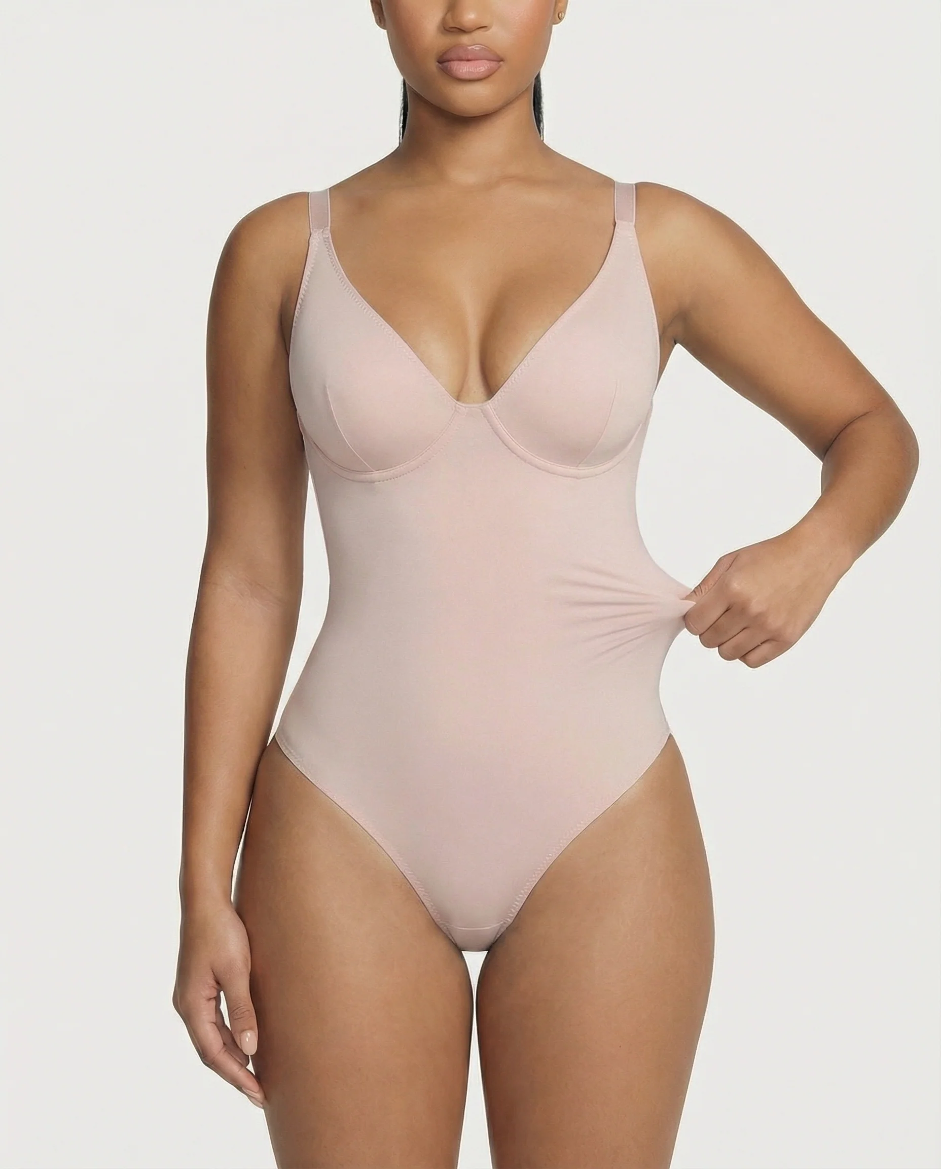 Deep-V Neck Shapewear Bodysuit - Image 22
