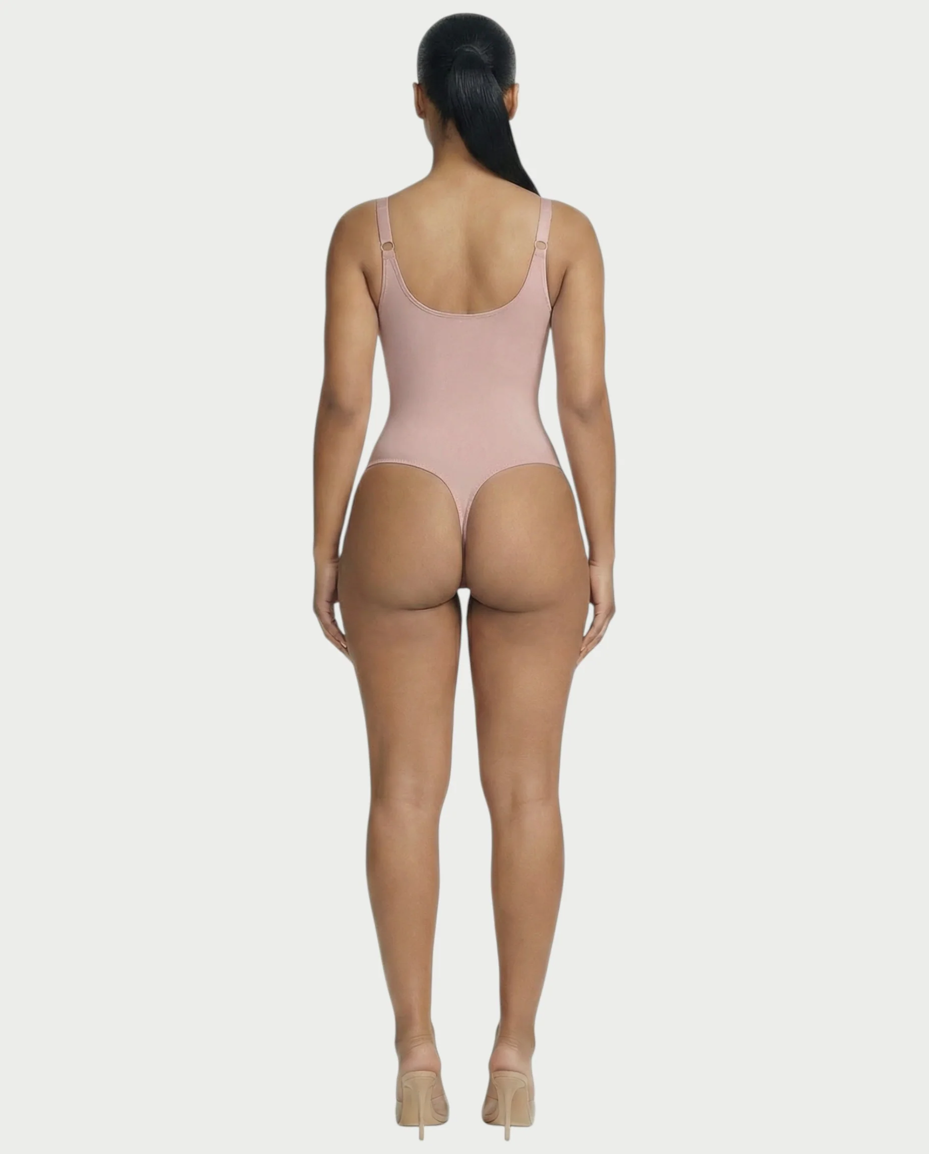 Deep-V Neck Shapewear Bodysuit - Image 25