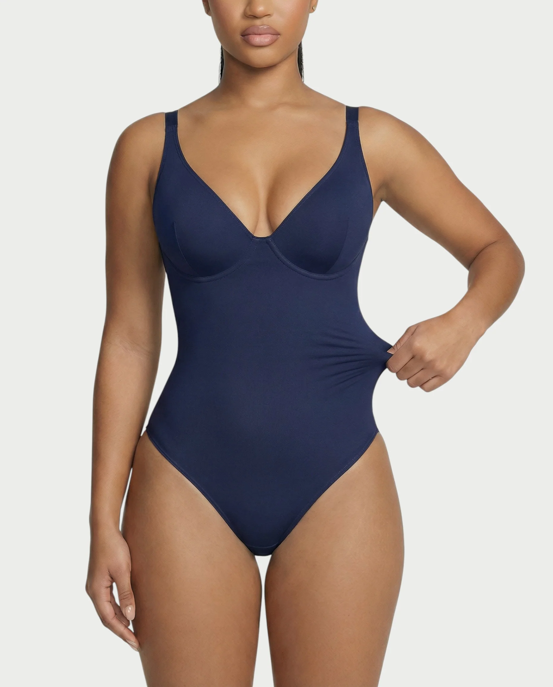 Deep-V Neck Shapewear Bodysuit - Image 27