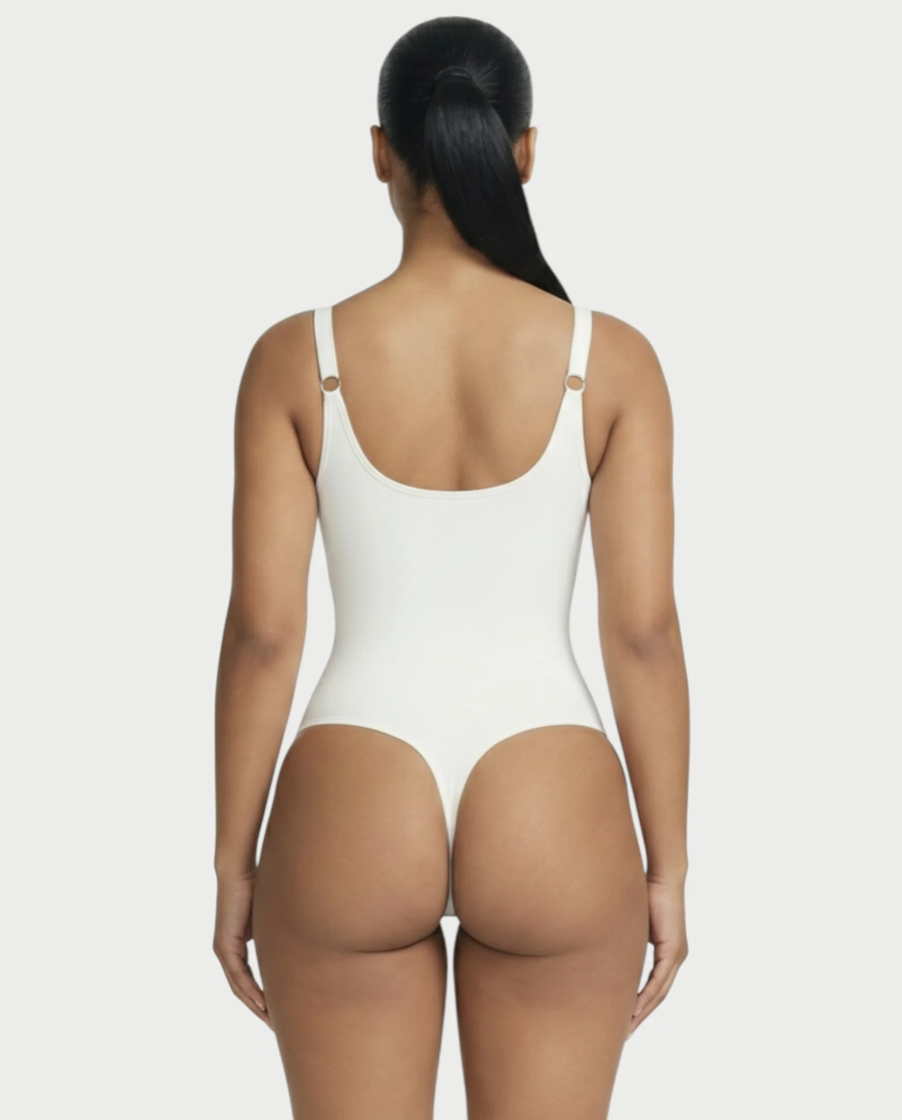 Deep-V Neck Shapewear Bodysuit - Image 3