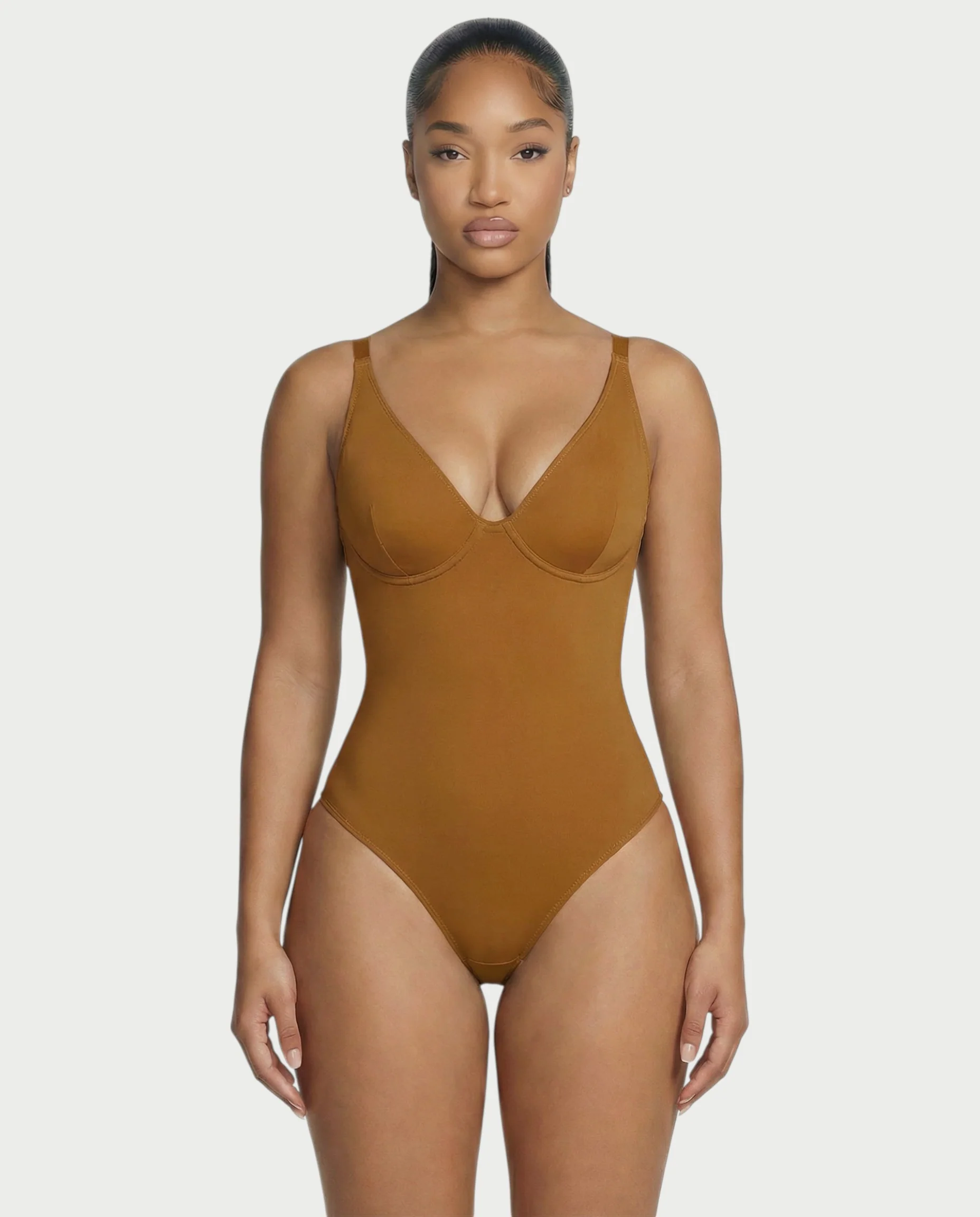 Deep-V Neck Shapewear Bodysuit - Image 31