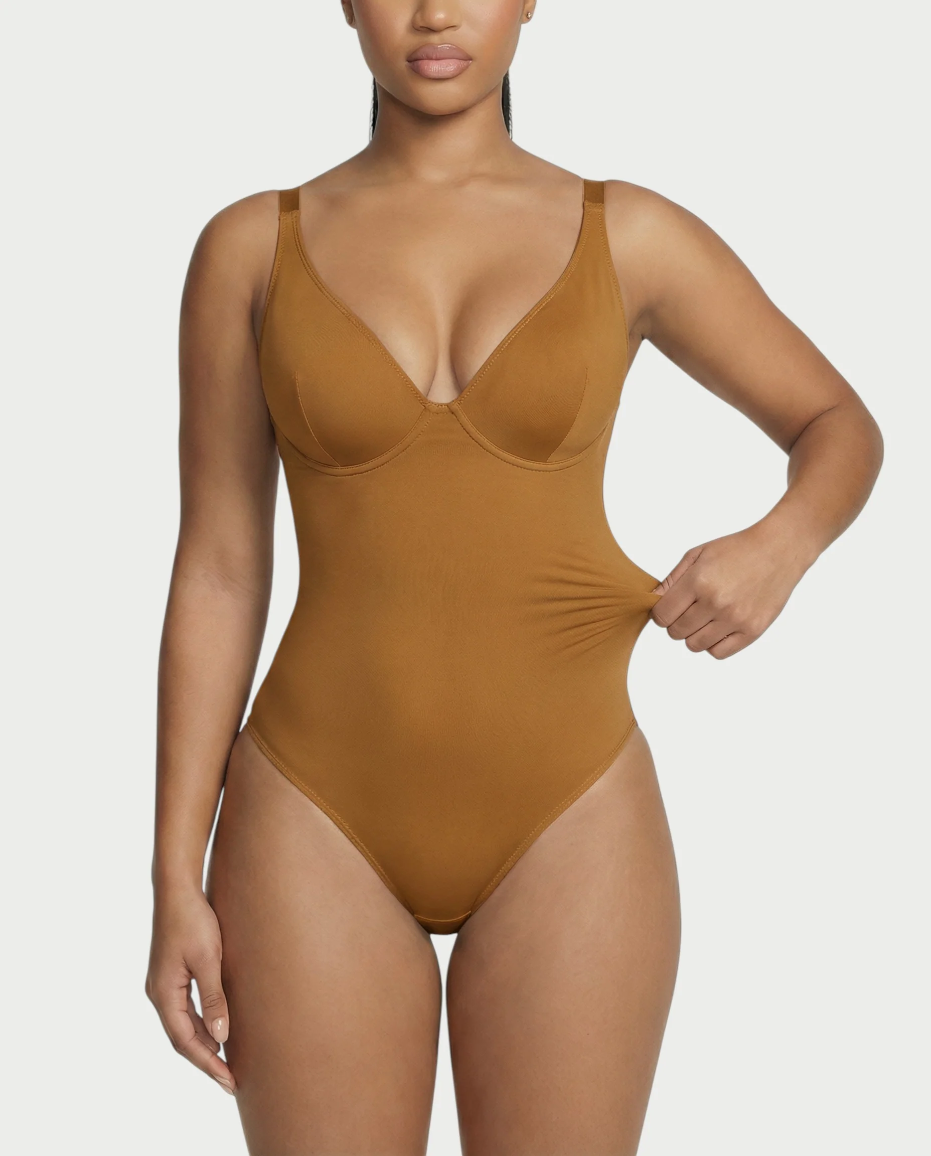 Deep-V Neck Shapewear Bodysuit - Image 32