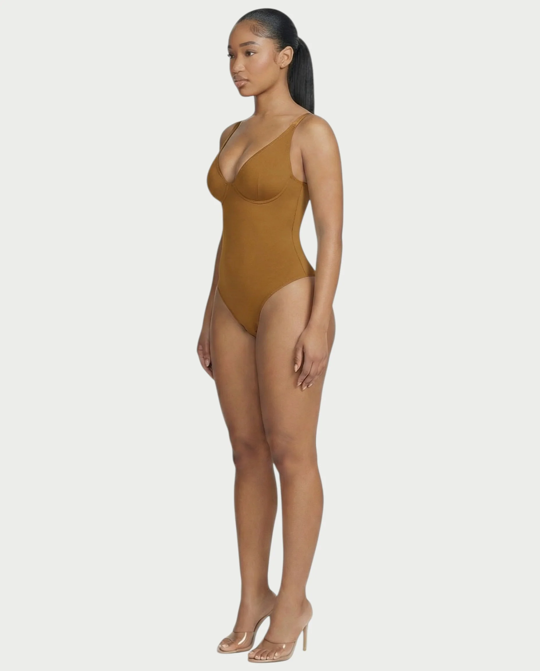 Deep-V Neck Shapewear Bodysuit - Image 34