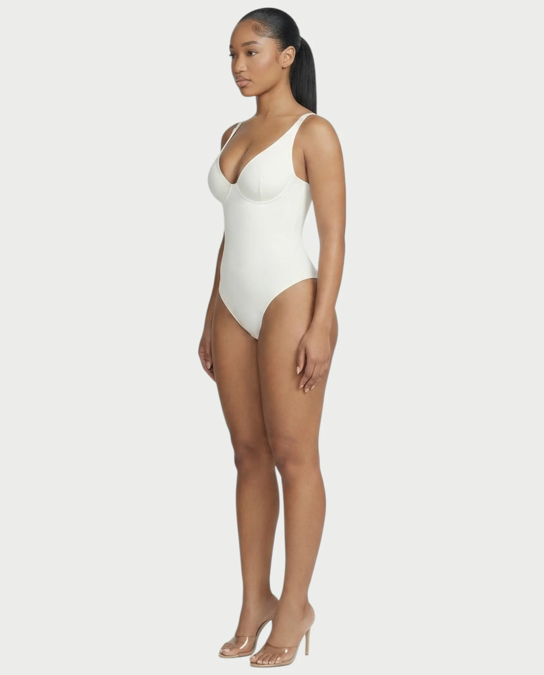 Deep-V Neck Shapewear Bodysuit - Image 4