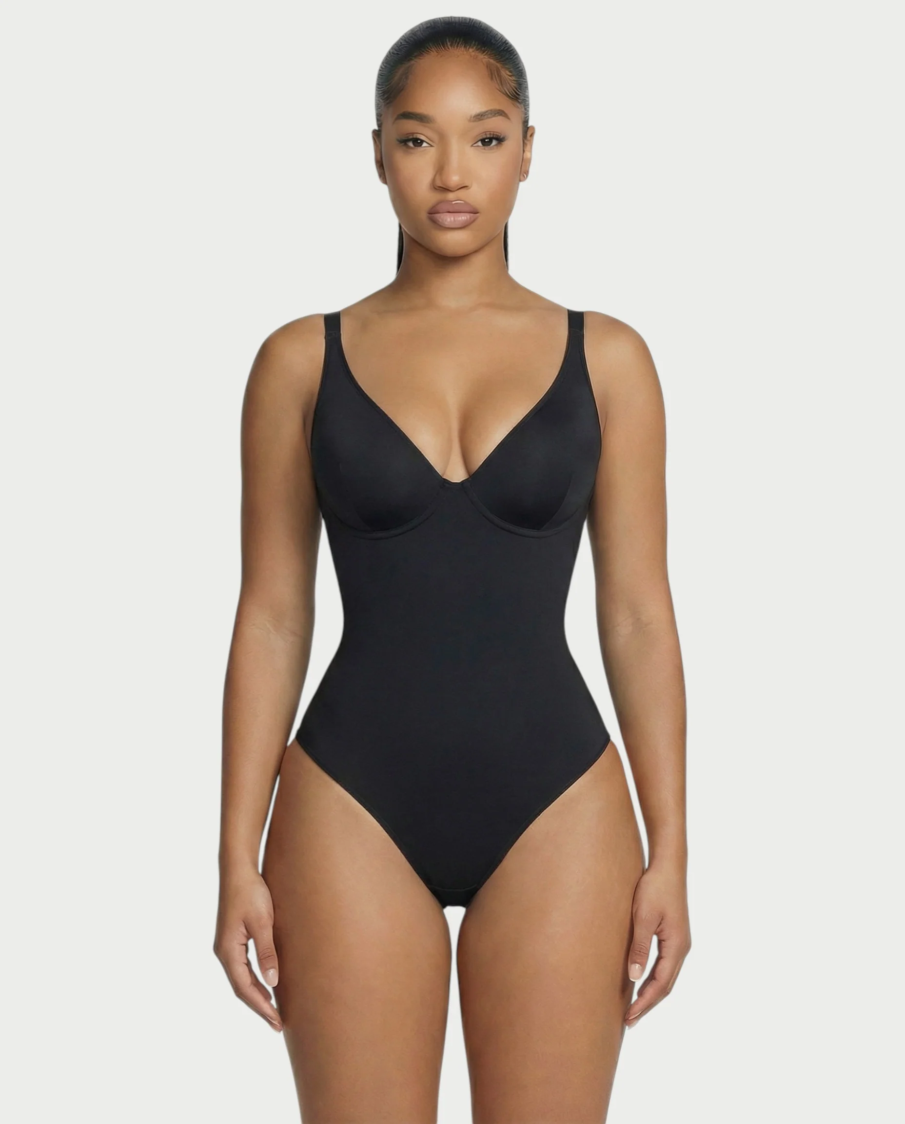 Deep-V Neck Shapewear Bodysuit - Image 6
