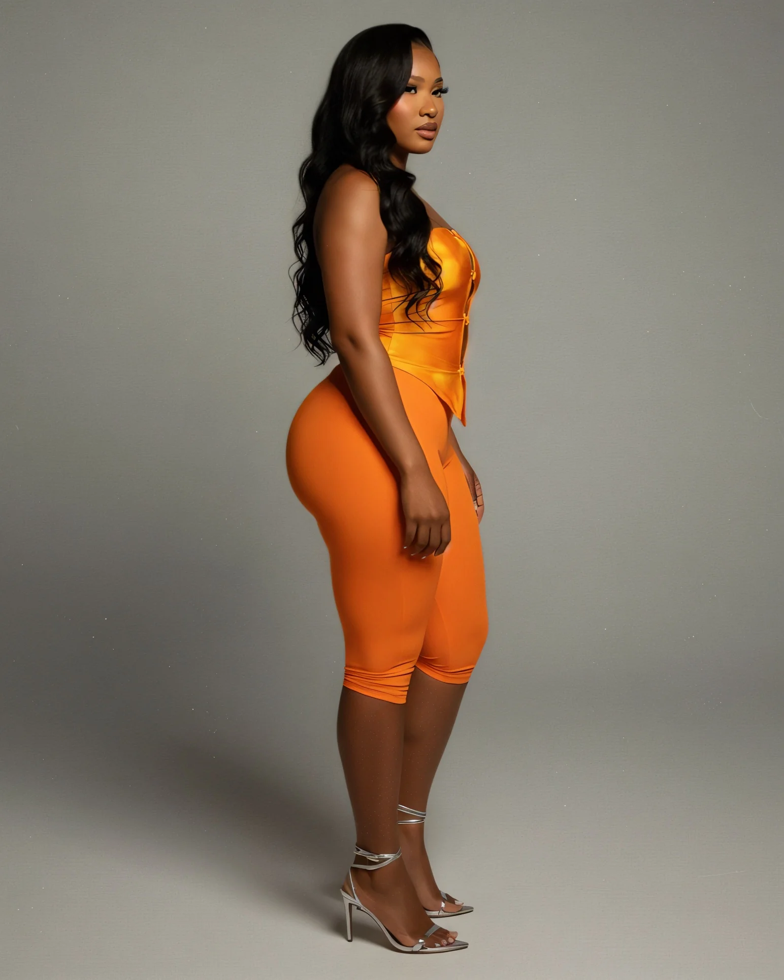 ELLIE Strapless Ring Detail Top & Capri Pants - Image 15