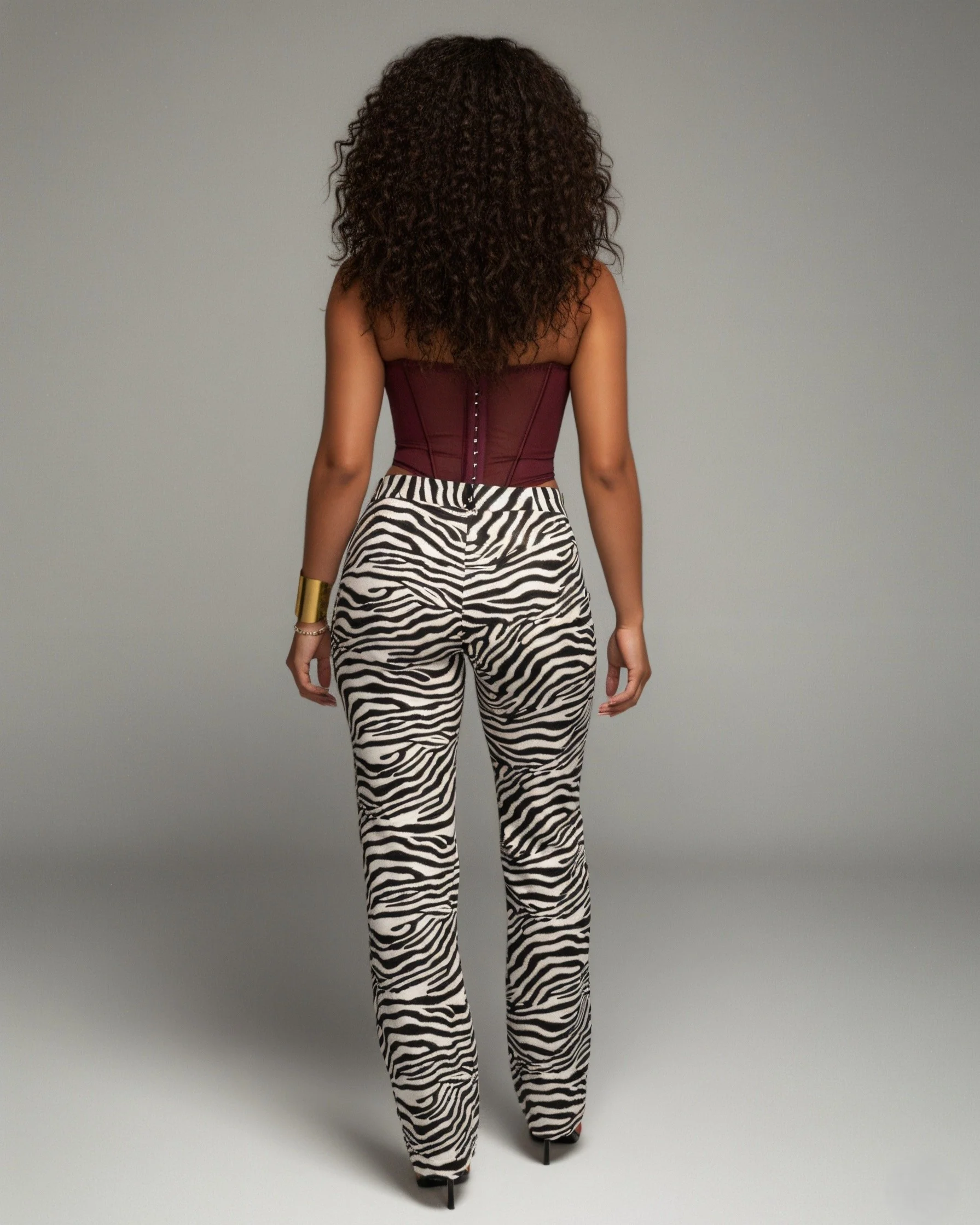 ERICH Structured Sheer Mesh Boned Corset Top - Image 4