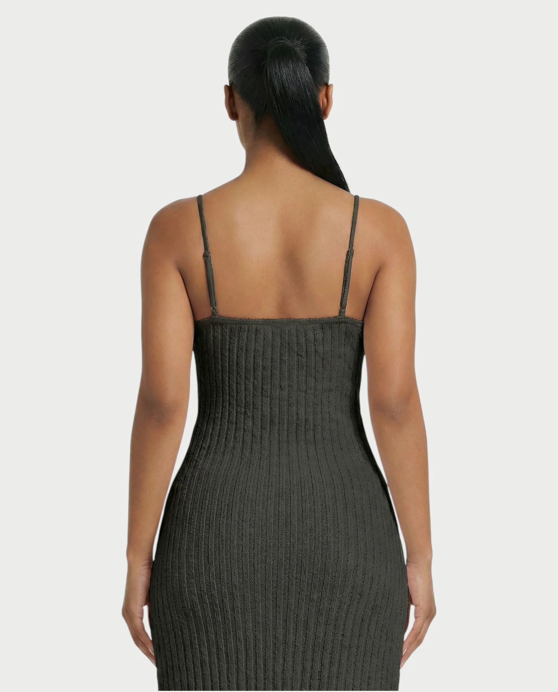 ISLA Deep-Plunge Dual-Slit Maxi Dress - Image 5