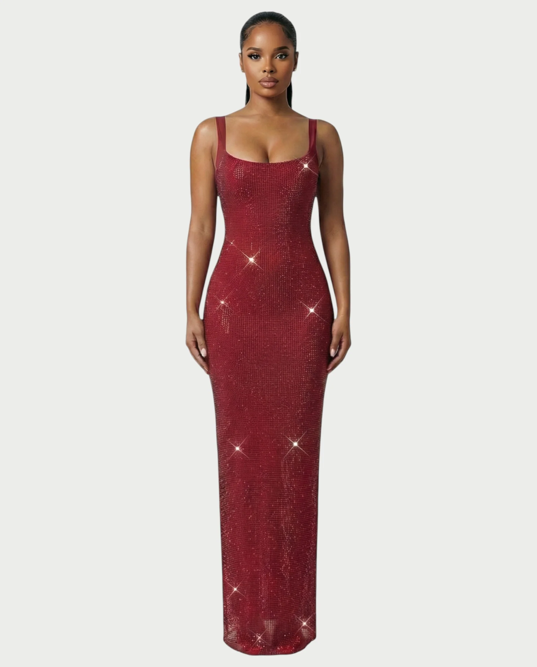 JADA Rhinestone Embelished Open-Back Maxi Dress - Image 11