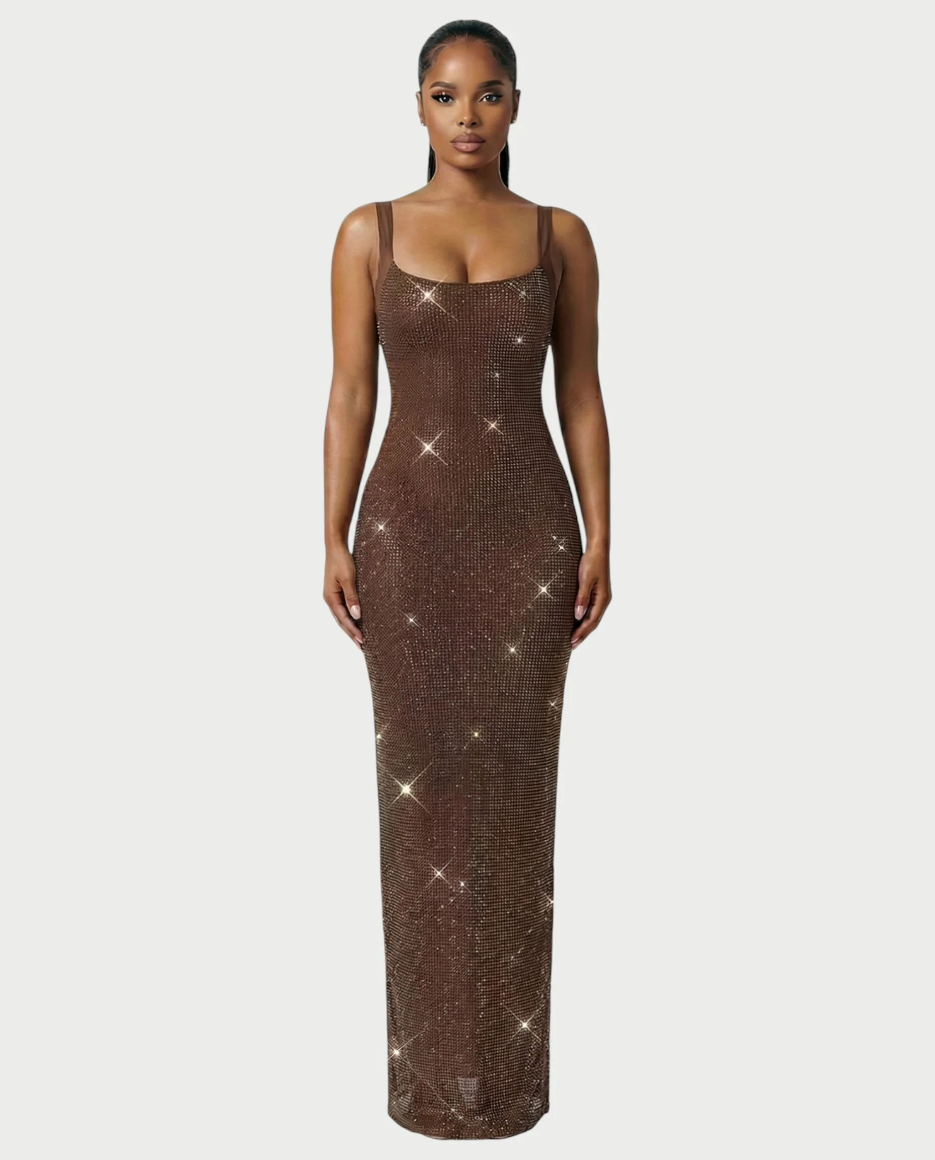 JADA Rhinestone Embelished Open-Back Maxi Dress - Image 14