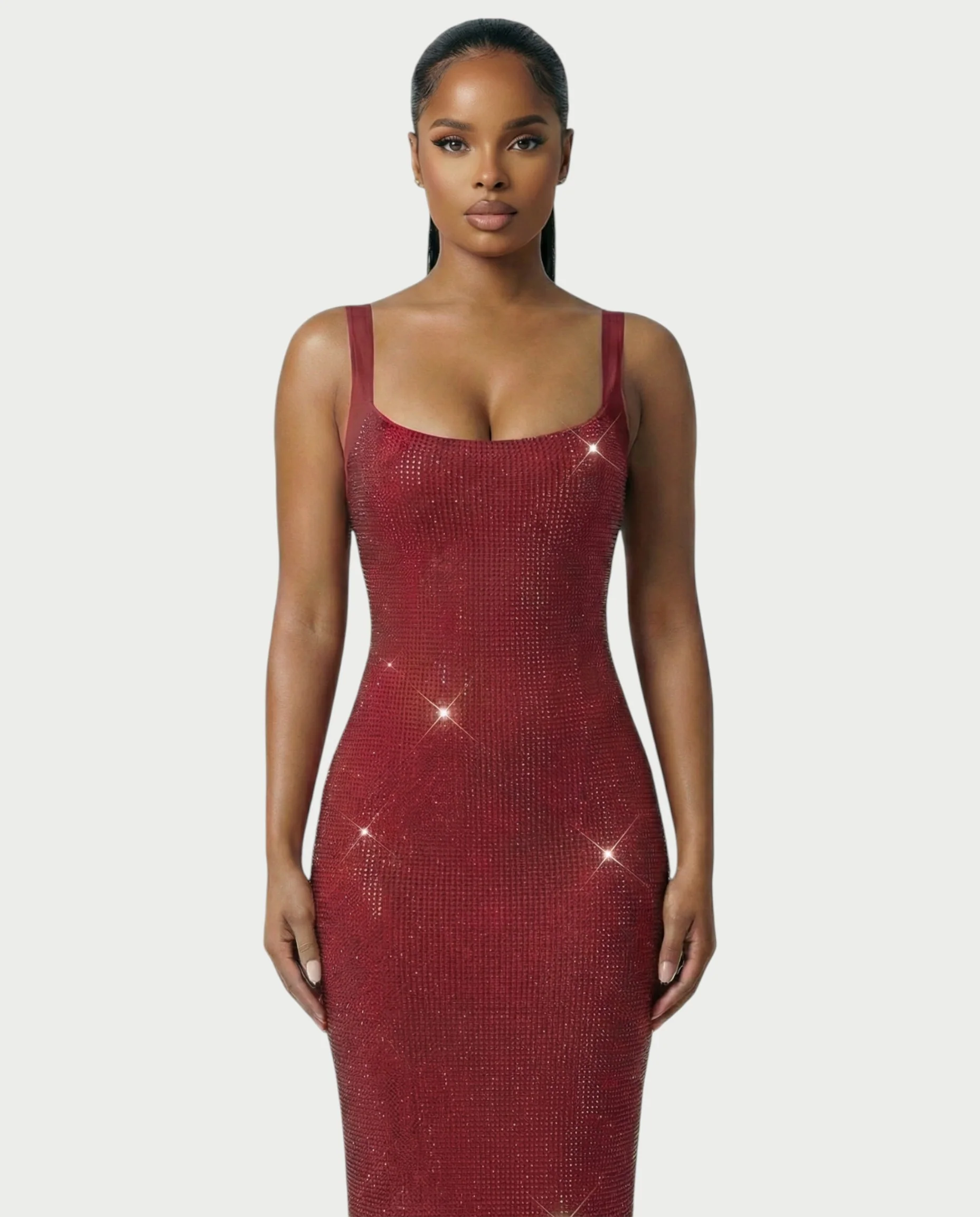 JADA Rhinestone Embelished Open-Back Maxi Dress - Image 16