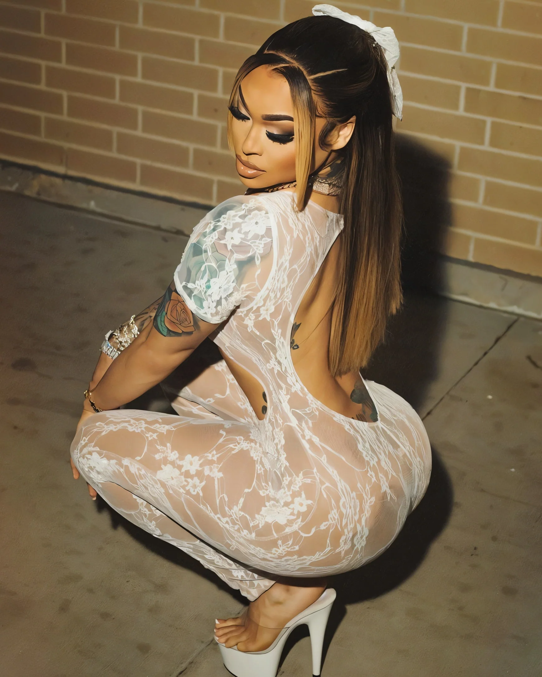 KALINA Open Back Lace Jumpsuit - Image 11