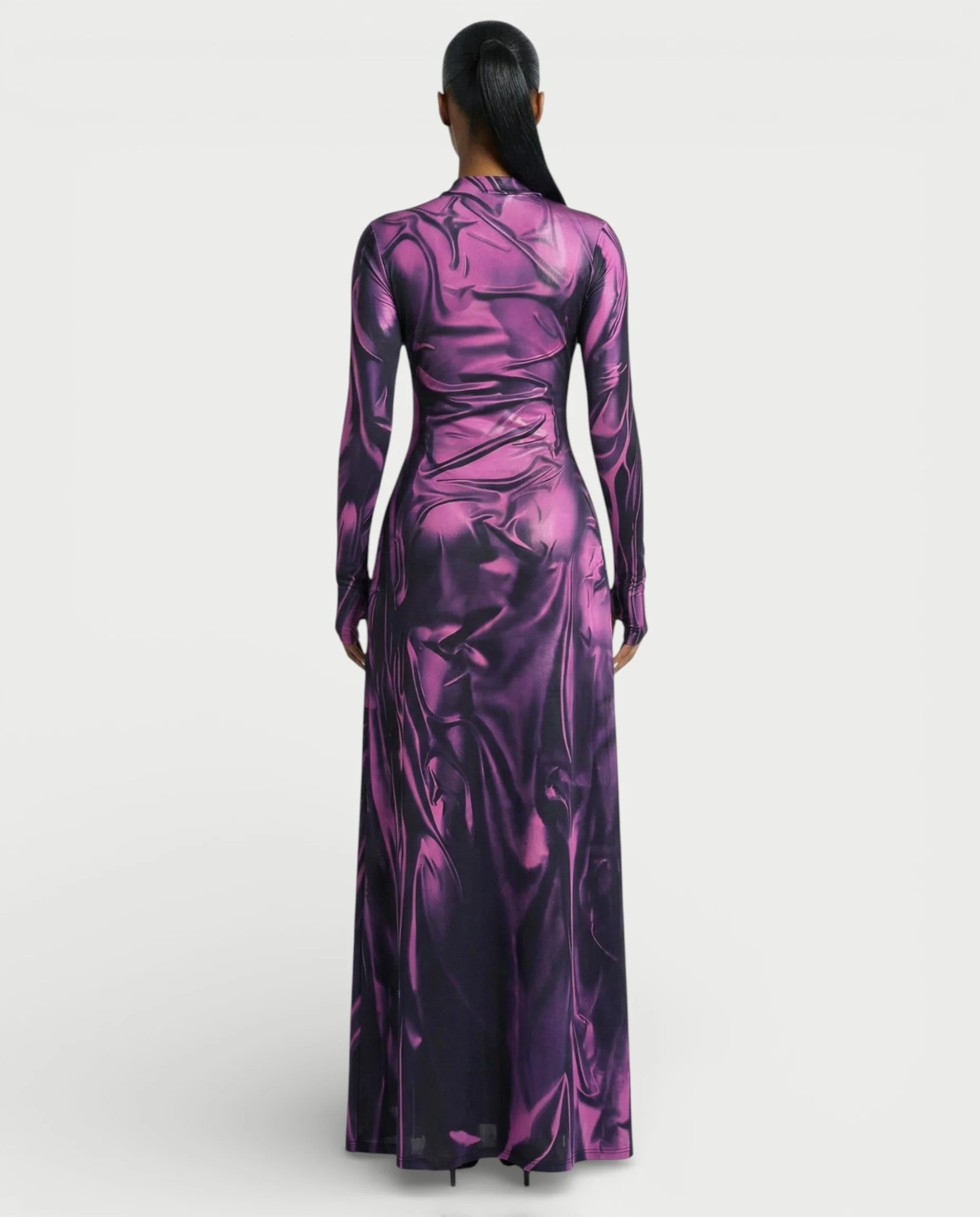 KASSIDY Illusion Maxi Dress - Image 9