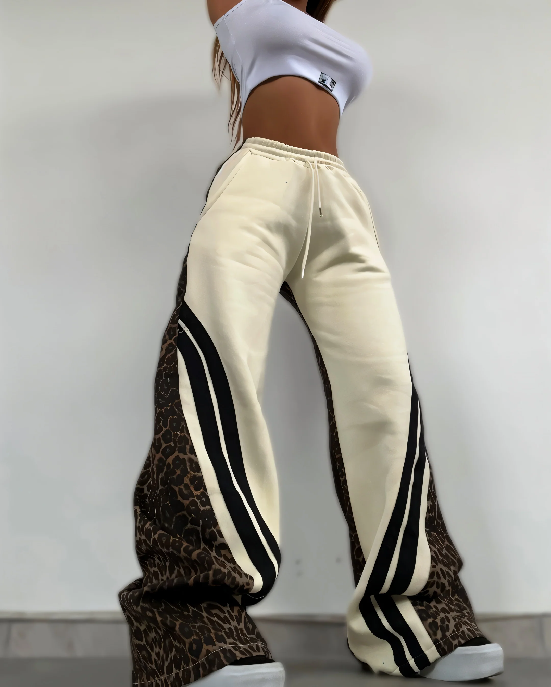 KIRA Leopard Track Pants - Image 3
