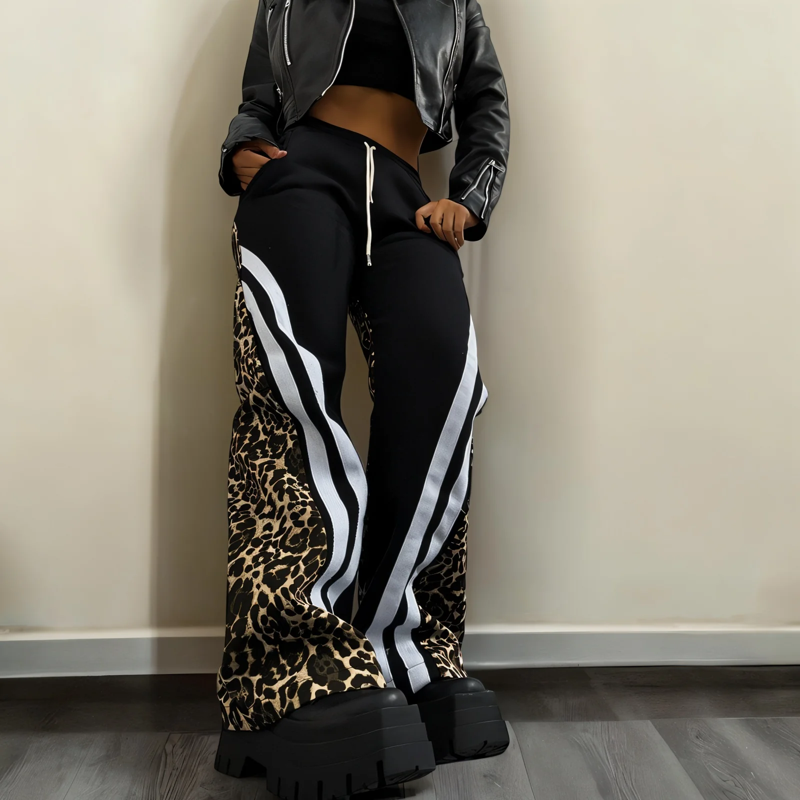 KIRA Leopard Track Pants - Image 6