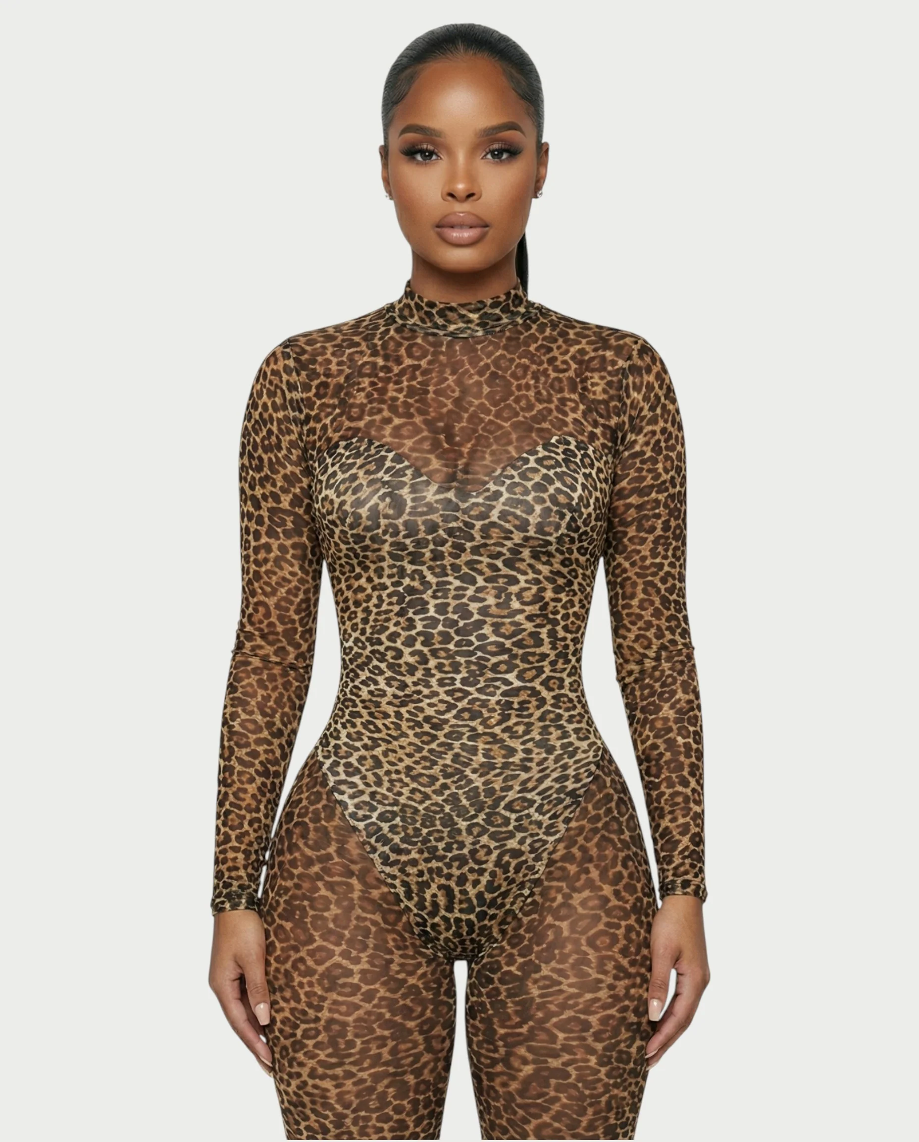 KIZZY Corset Style Leopard Jumpsuit - Image 4