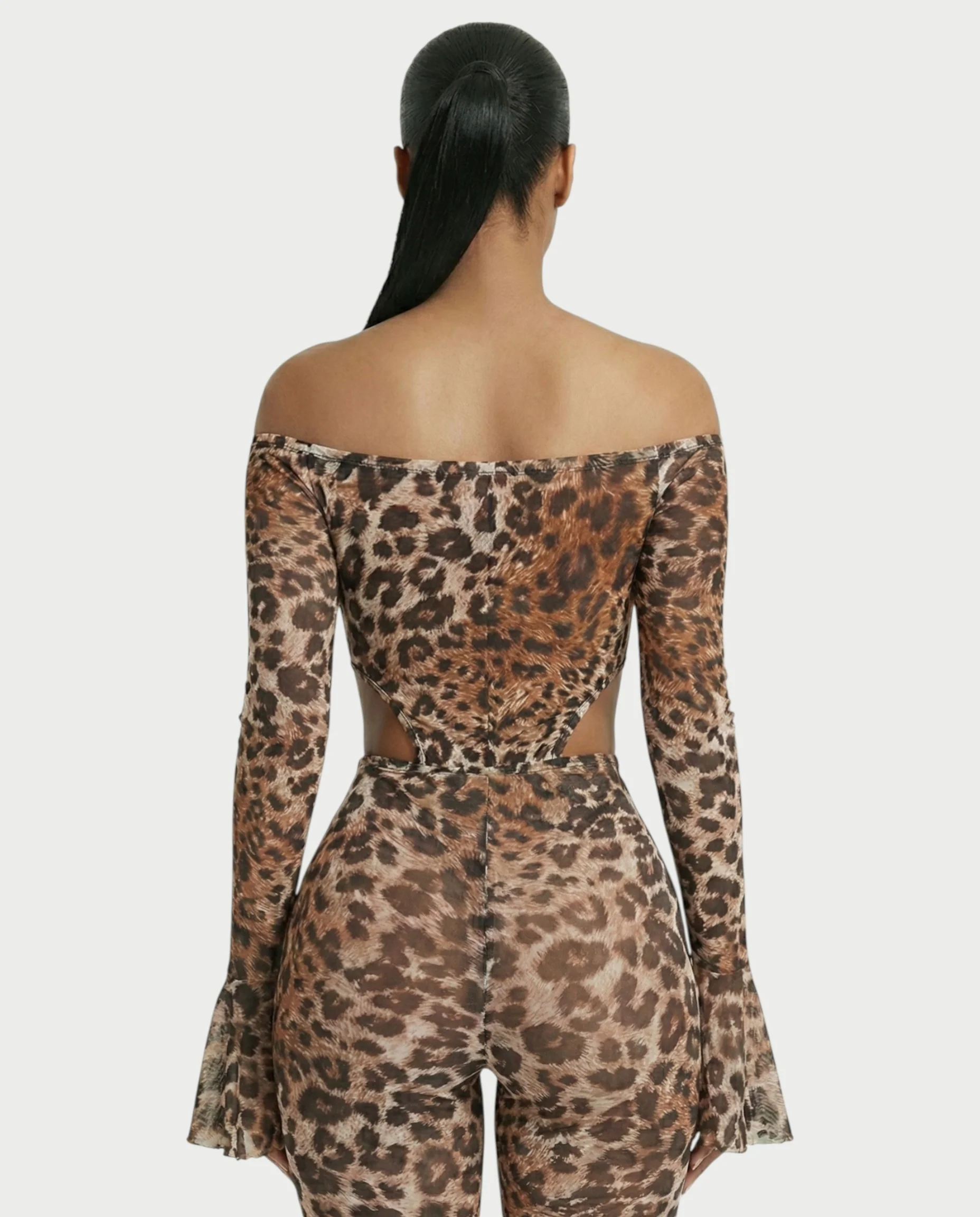 LIBRA Leopard Print Off Shoulder Set - Image 5