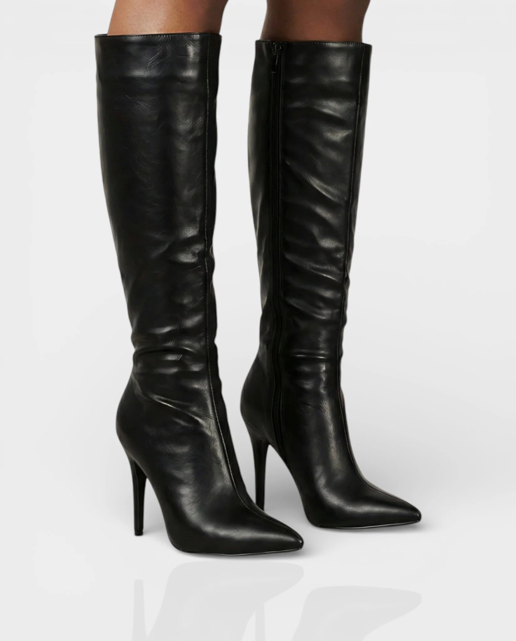 LORENE Pointed Toe Stiletto Heel Boots - Image 4