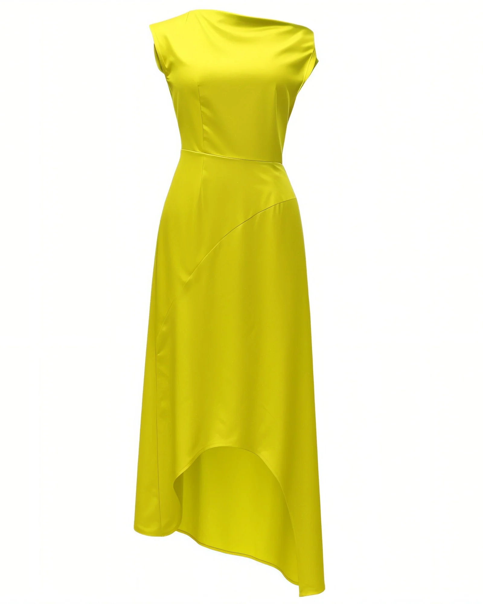 LOVISA Off-Shoulder Draped Asymmetrical Midi Dress - Image 5