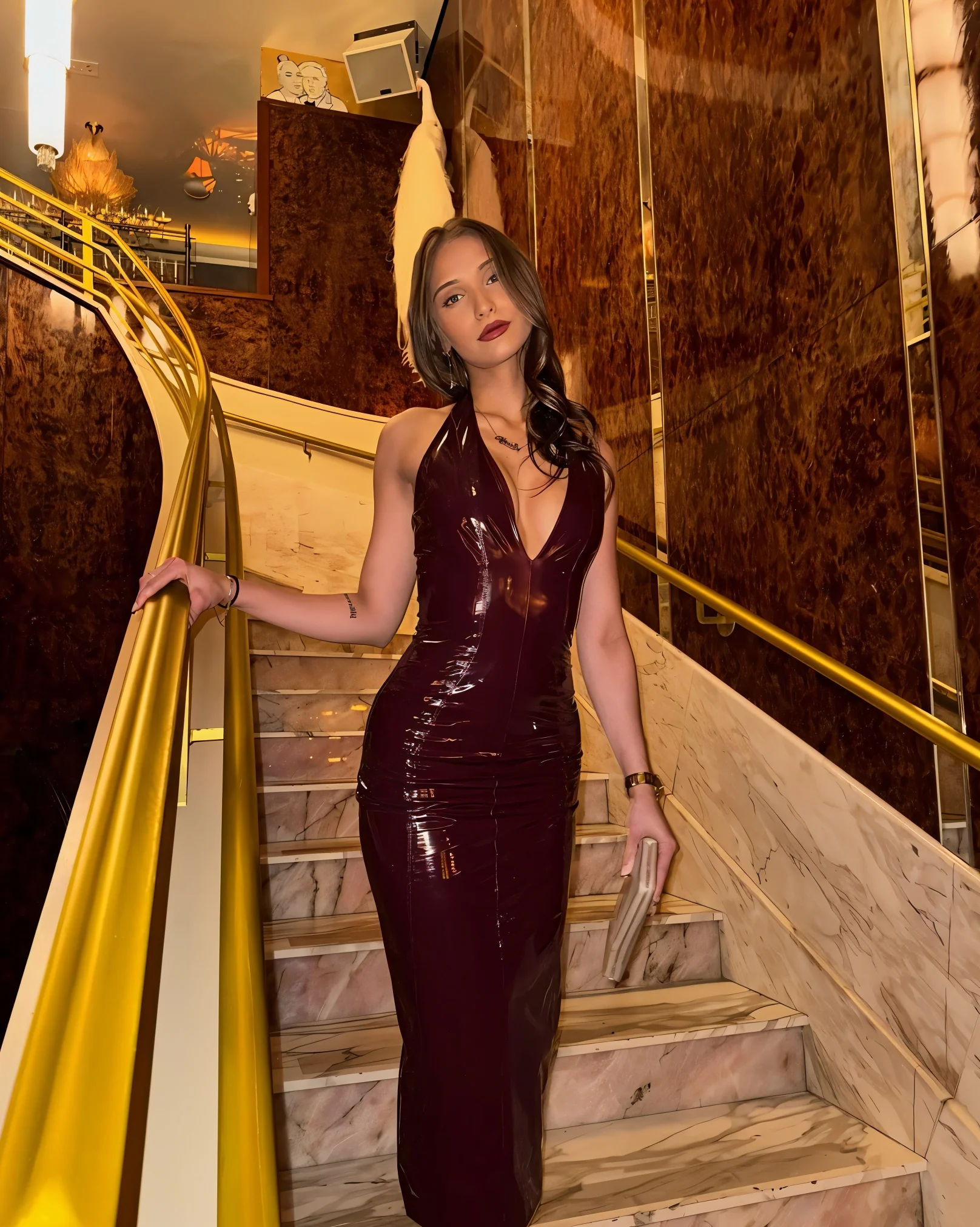 MALIA Halter Neck Midi Dress - Image 11