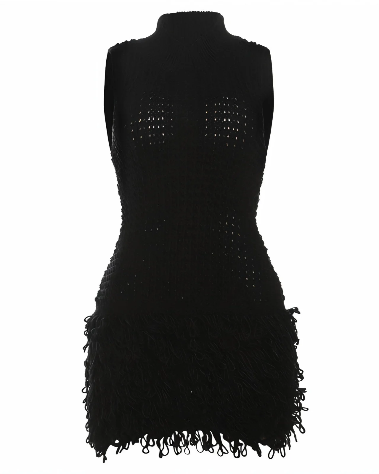 MARLA Knit Ruffle Mini Dress - Image 8