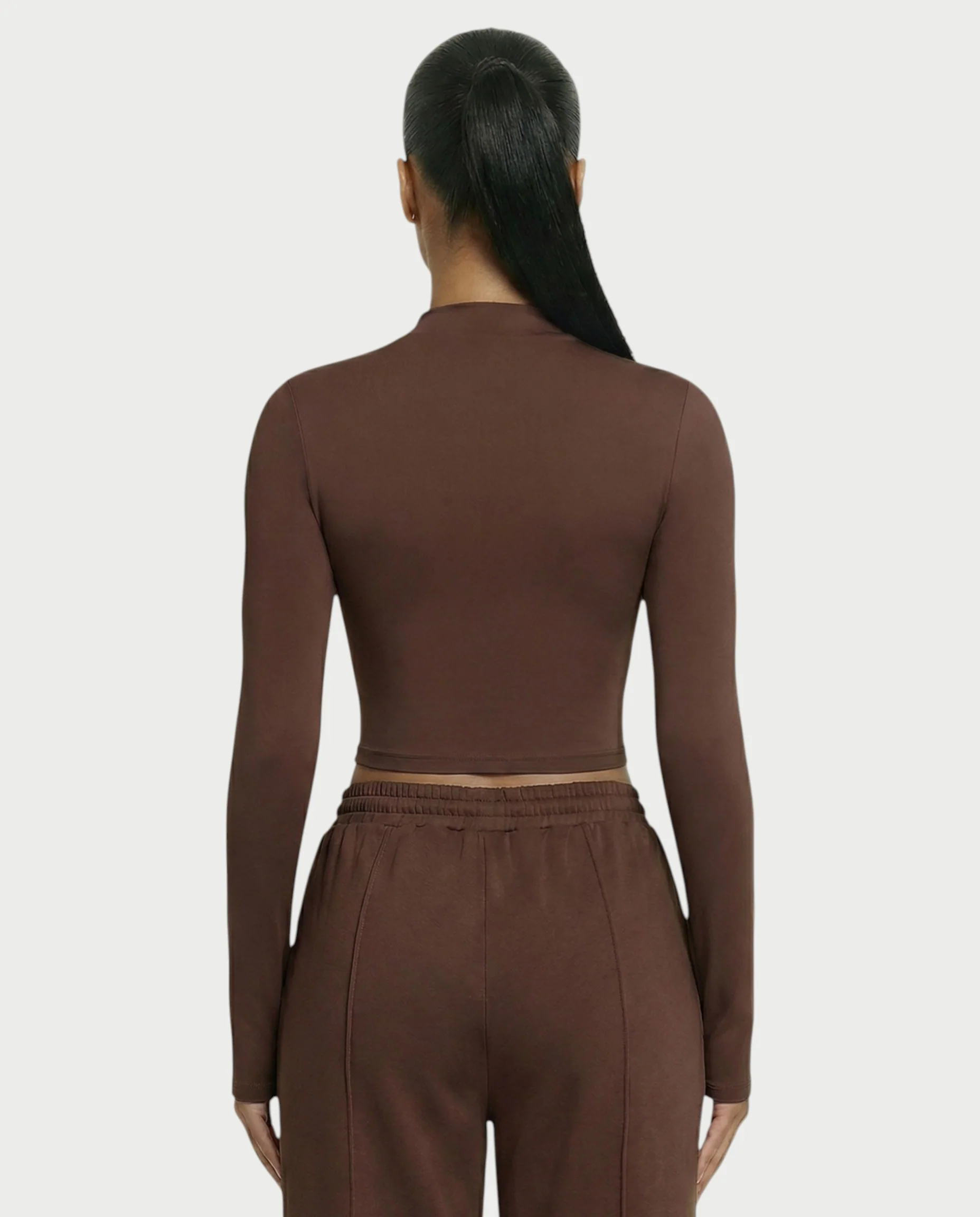 Mock Neck Seamless Long Sleeve Top - Image 10