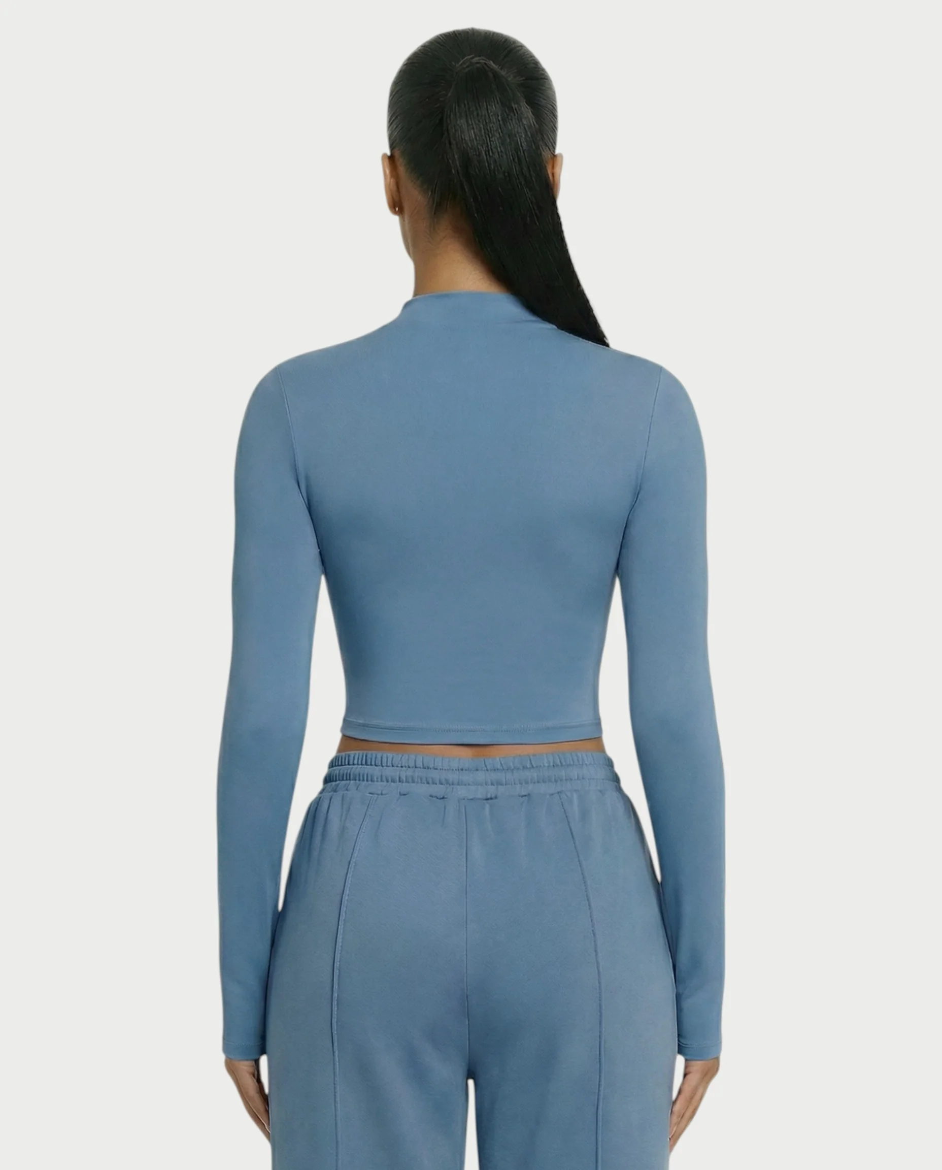 Mock Neck Seamless Long Sleeve Top - Image 14