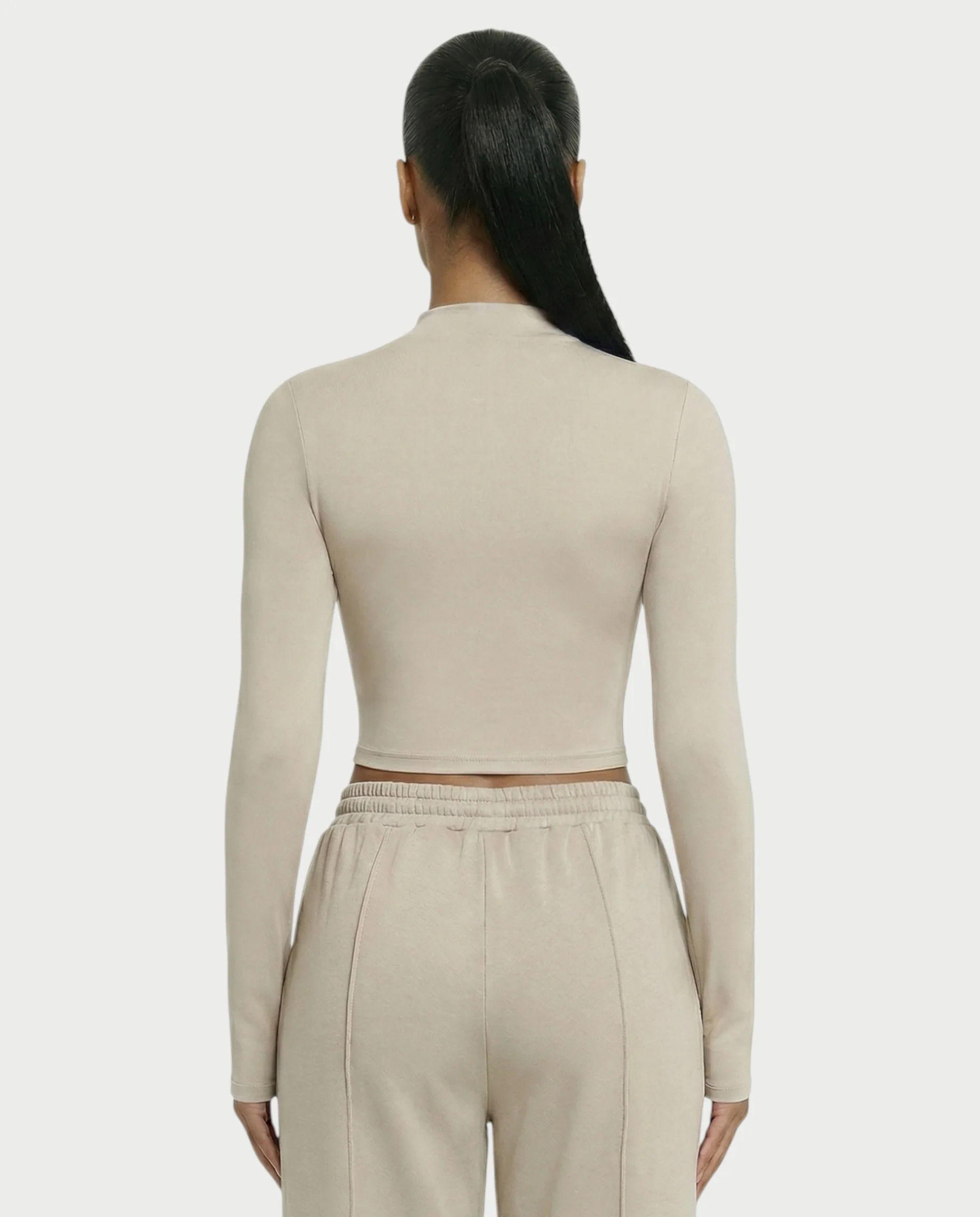 Mock Neck Seamless Long Sleeve Top - Image 18