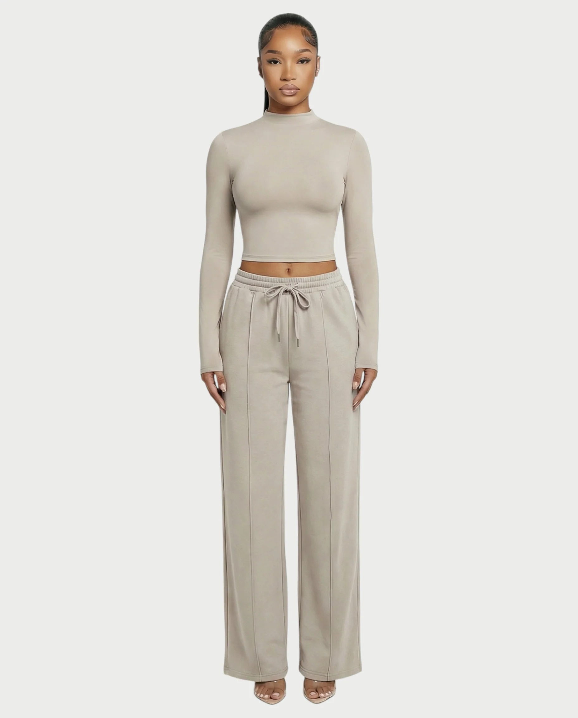 Mock Neck Seamless Long Sleeve Top - Image 20