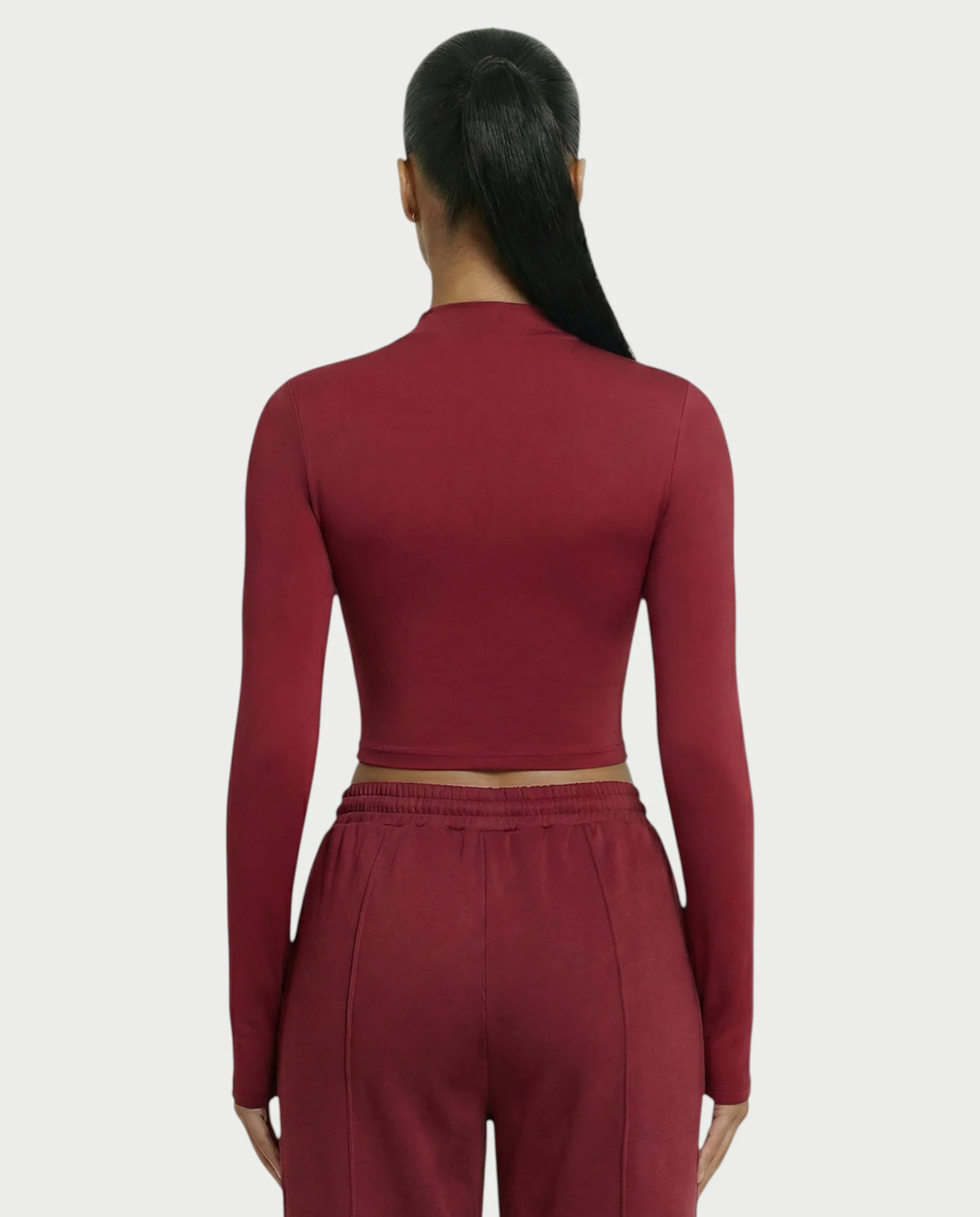 Mock Neck Seamless Long Sleeve Top - Image 26