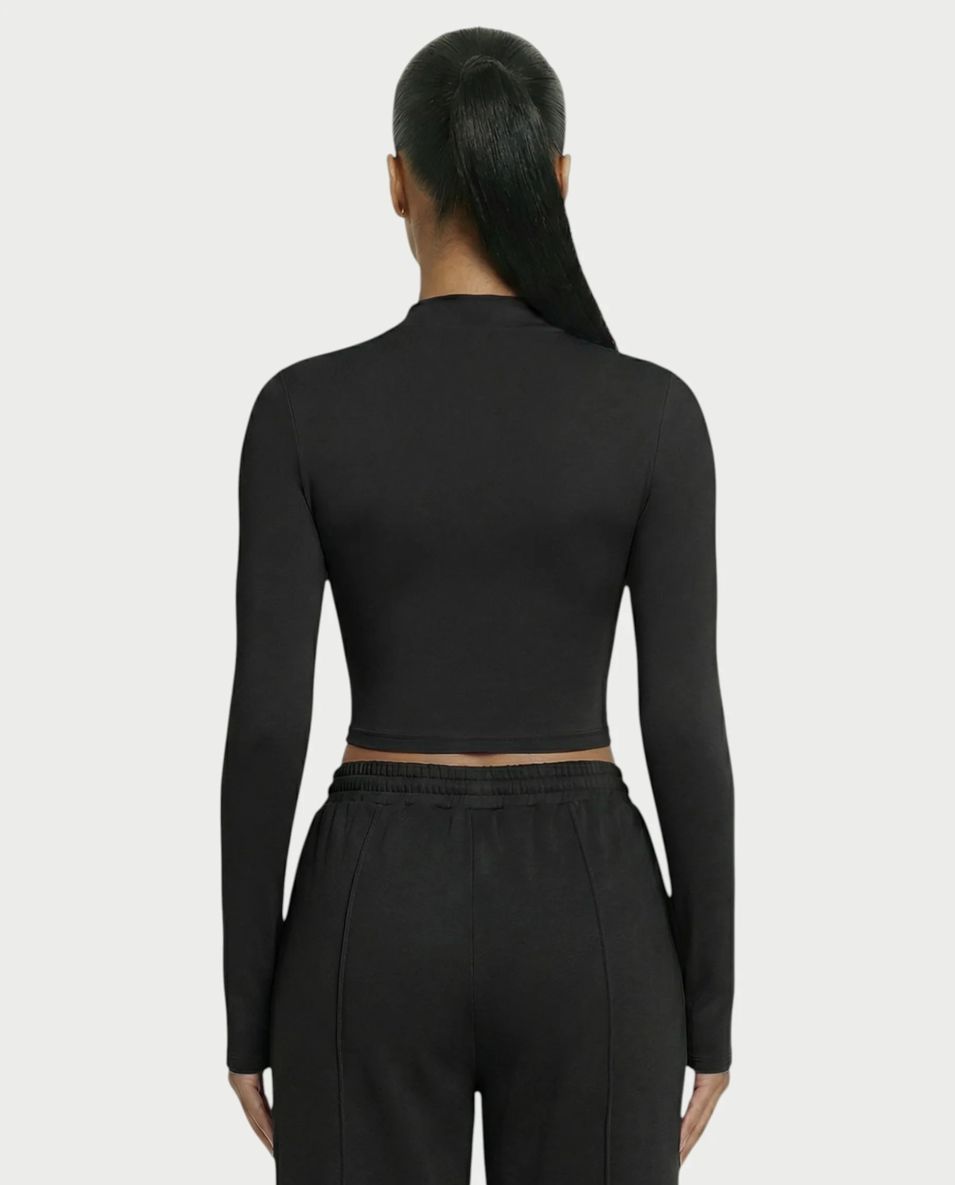 Mock Neck Seamless Long Sleeve Top - Image 6