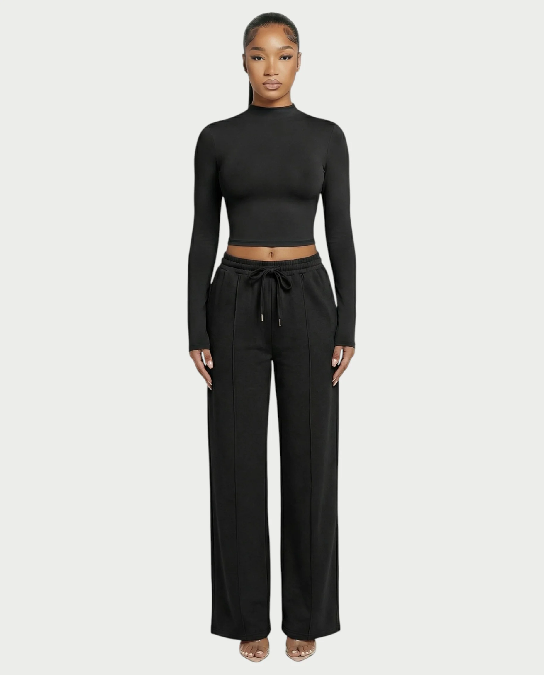 Mock Neck Seamless Long Sleeve Top - Image 8