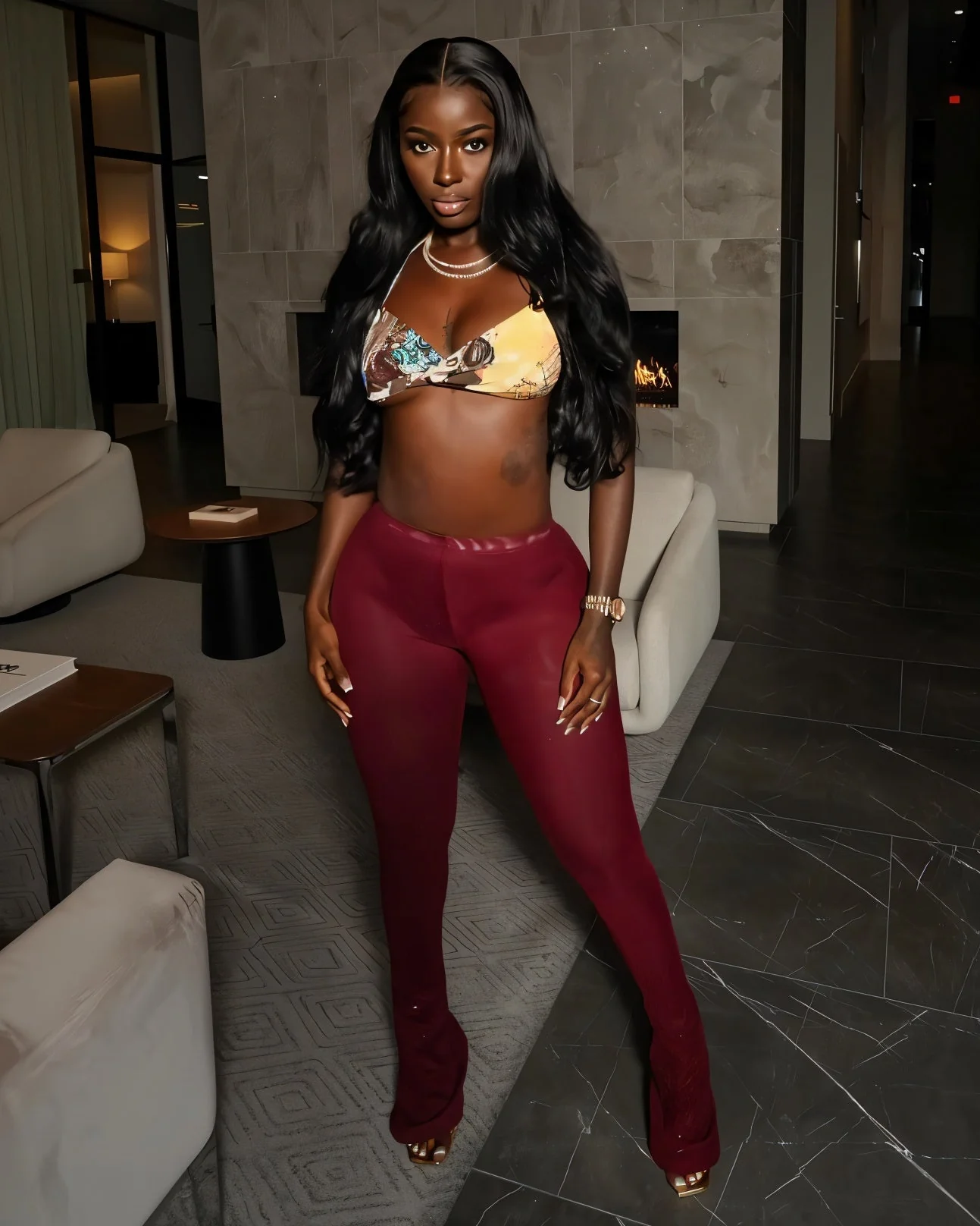 NANCY Bell-bottom Slim Flare Pants - Image 4