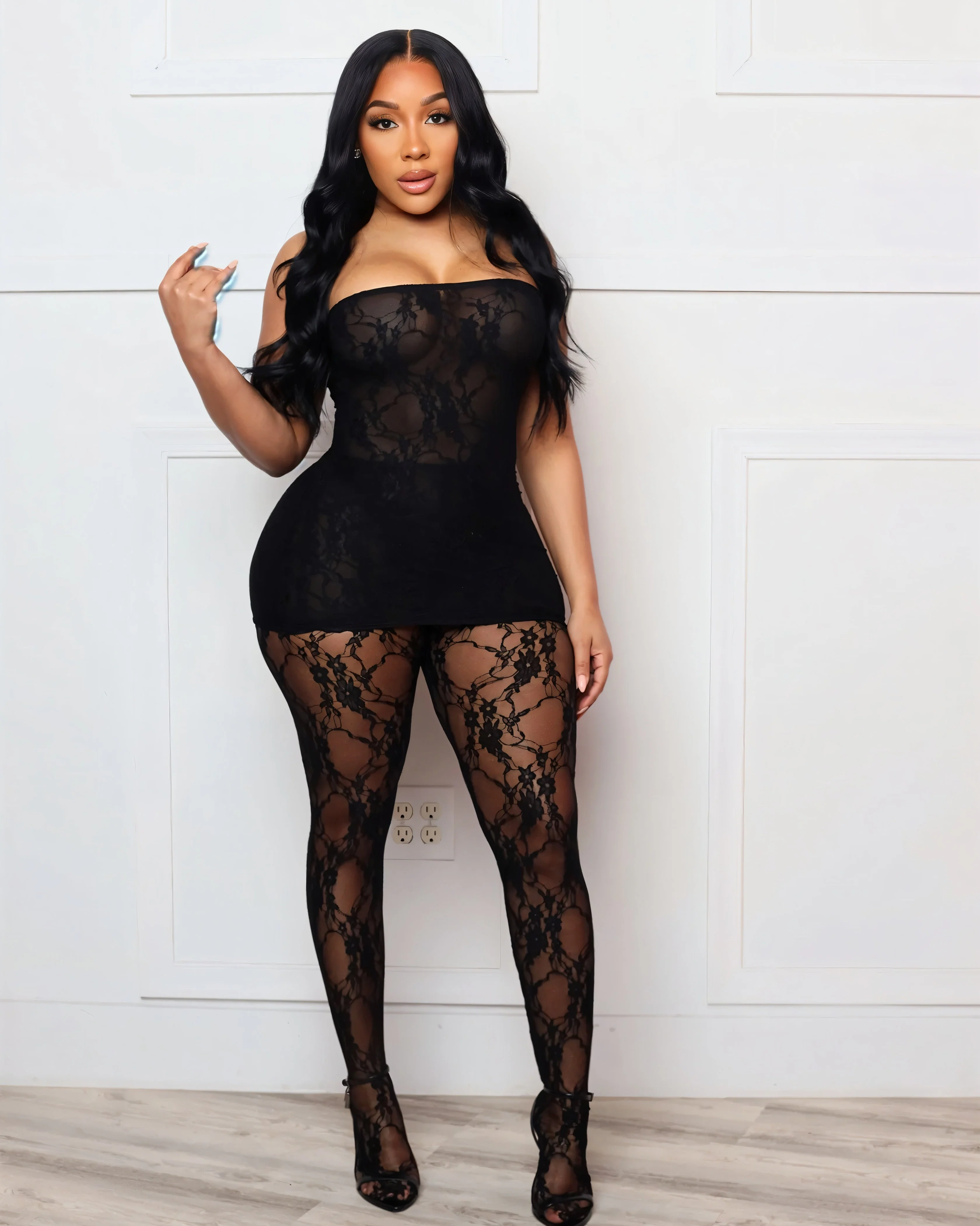 NATASHA Mini Dress & Tights Set - Image 5